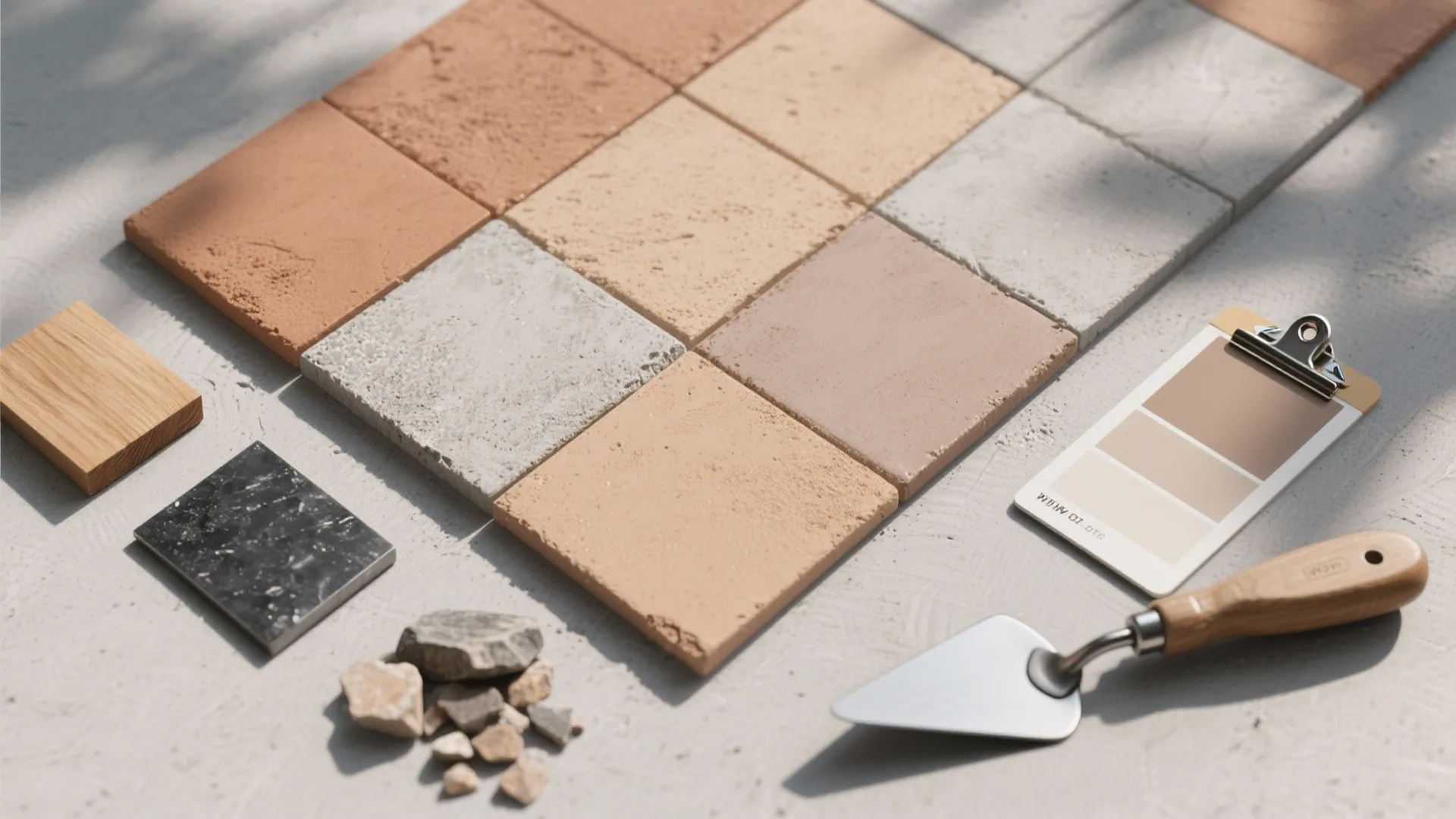 Pigmented Cement Render for Color and Calm