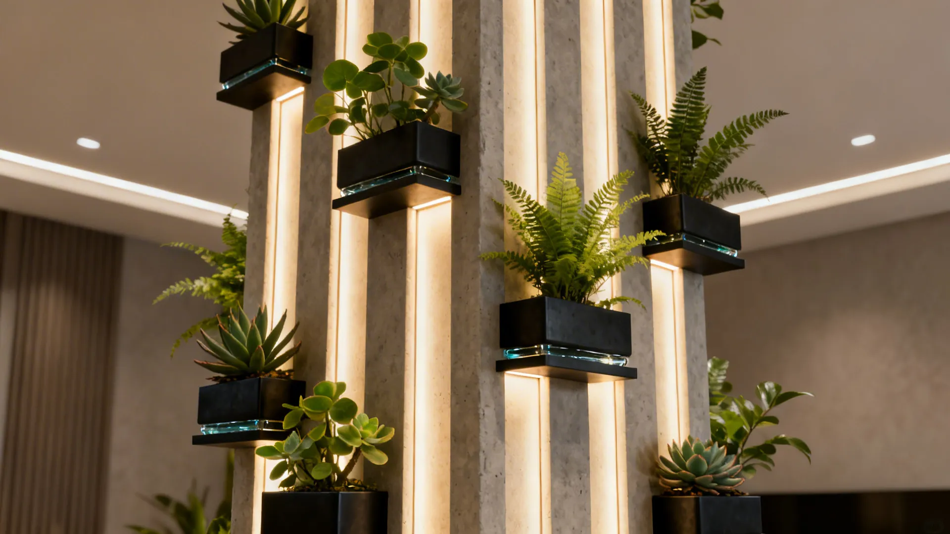 5. Integrate Lighting and Greenery