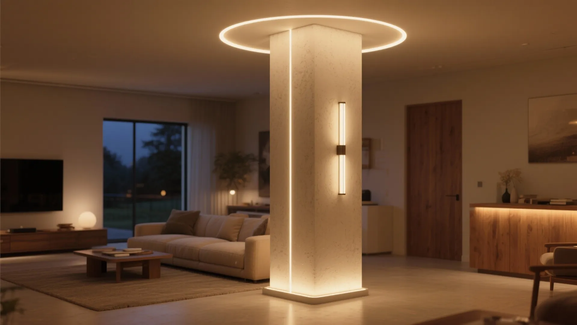 Light it right: halos, uplights, and sconces on the column