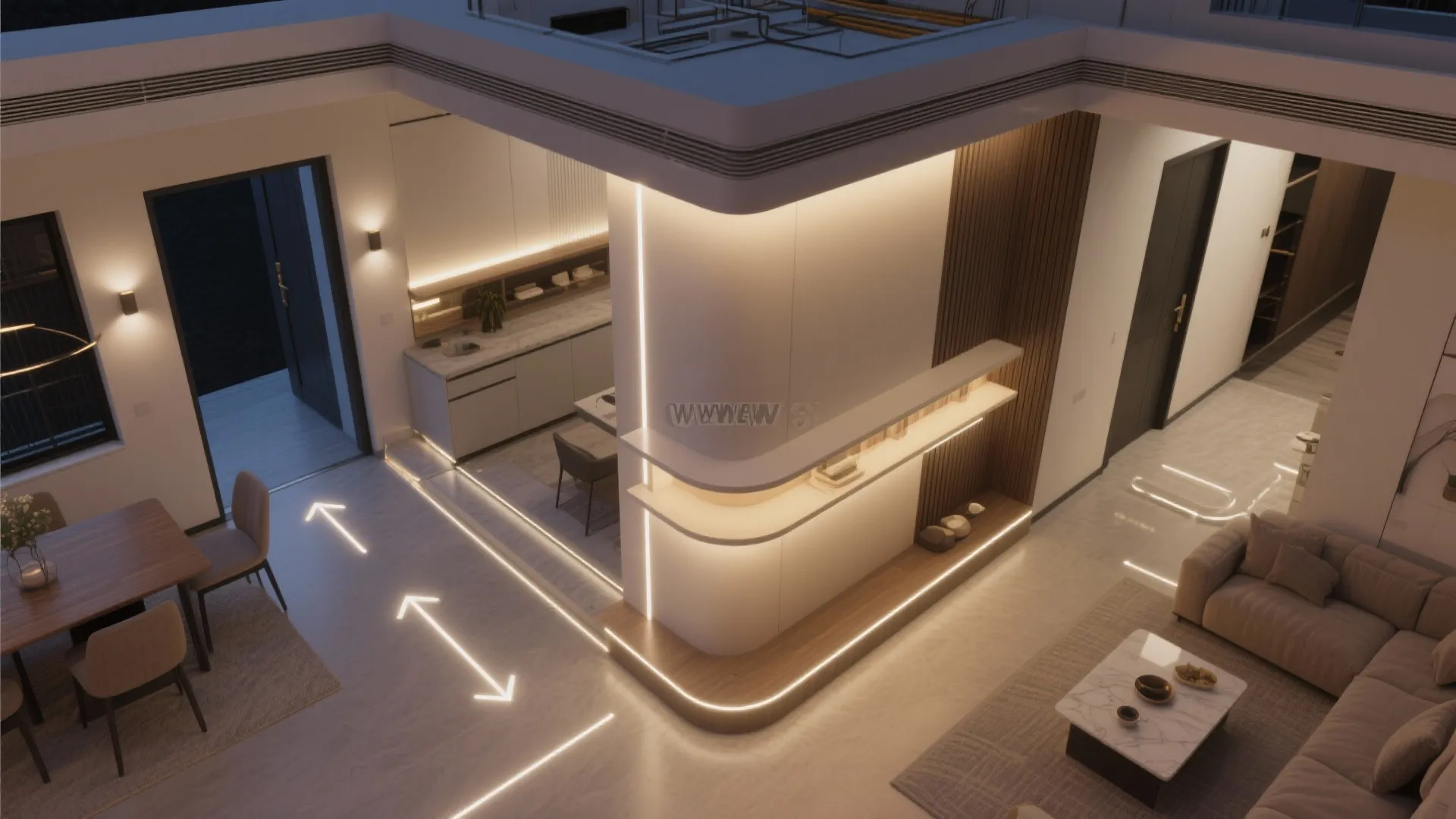 5) Integrated lighting and smart zoning