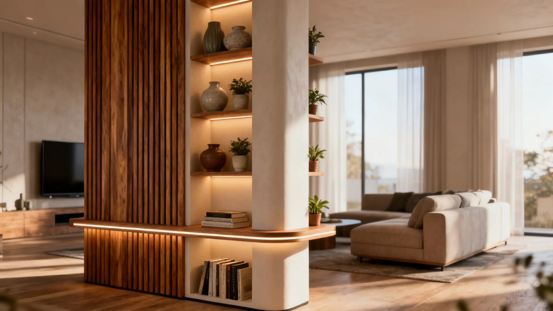 5 Creative Pillar Decoration Ideas: Transform living room pillars into focal points with five space-saving, stylish solutions I’ve used