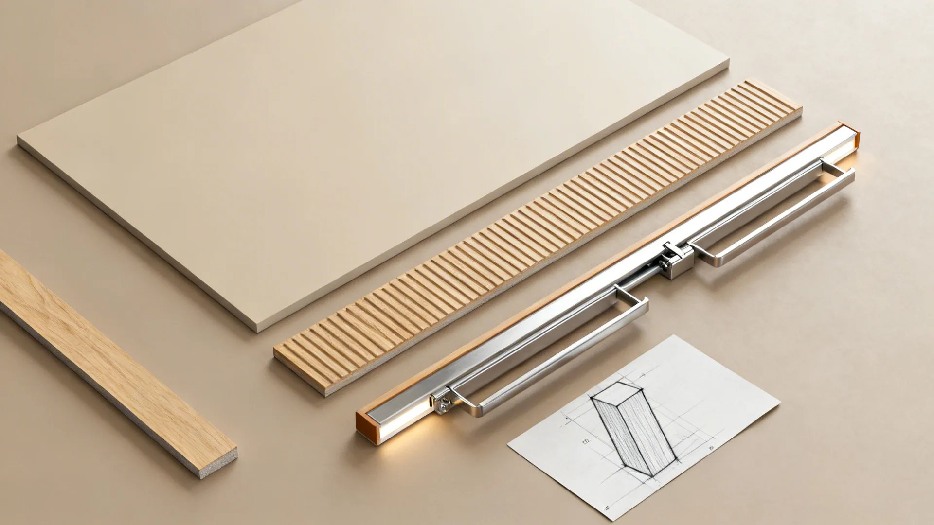 Minimalist storage that wraps the pillar