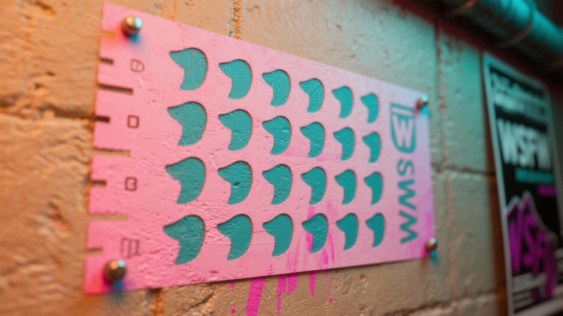 3. Stenciled Pin-Spot Patterns