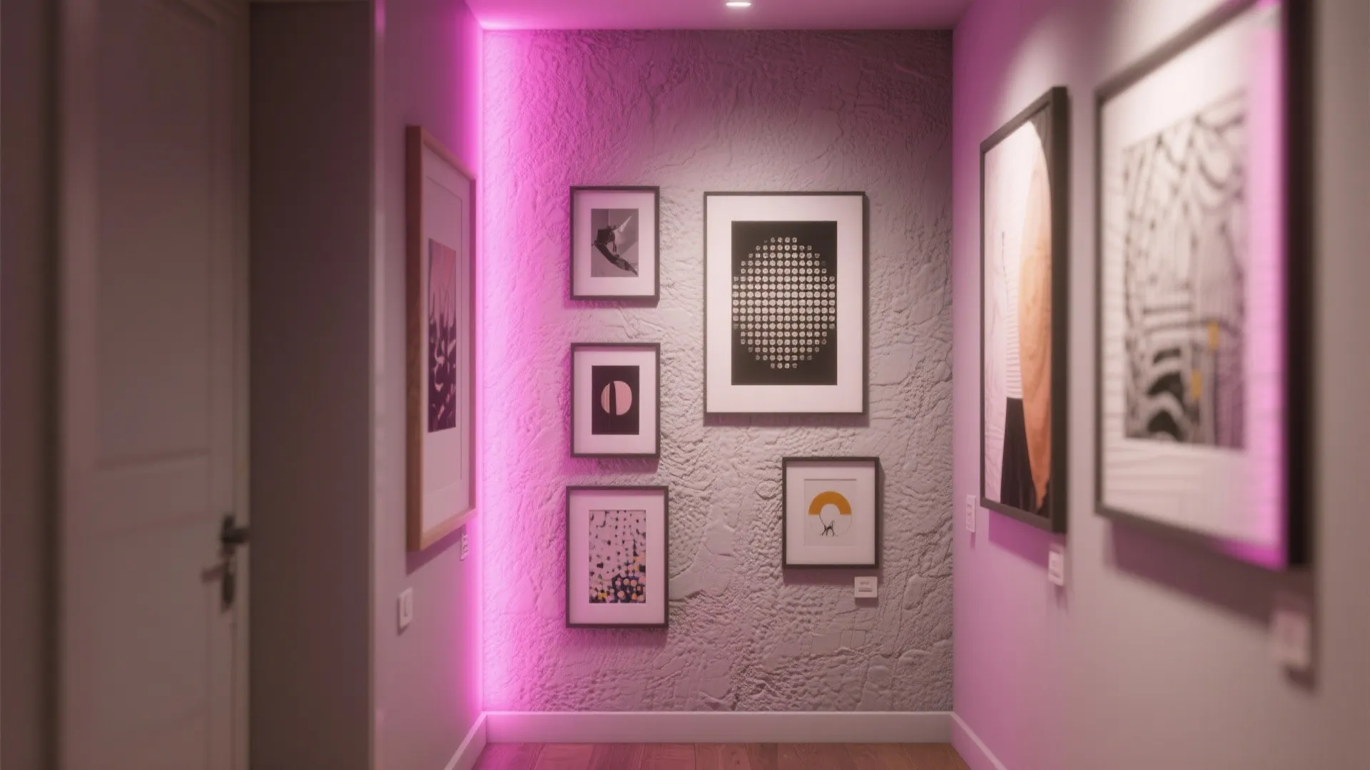 2. Accent pink for focal points