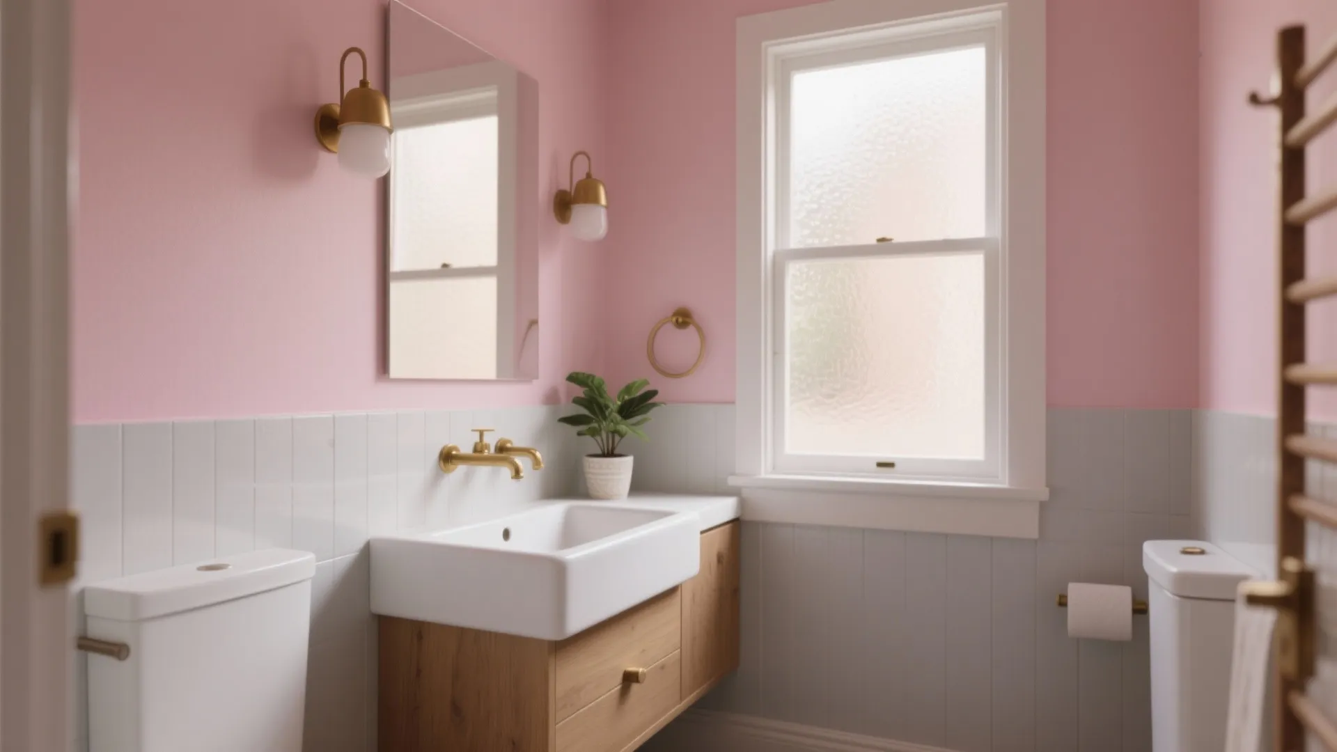 5 Pink Bathroom Ideas That Make Small Spaces Shine: Creative, practical pink bathroom paint ideas from a pro designer with space-saving tips