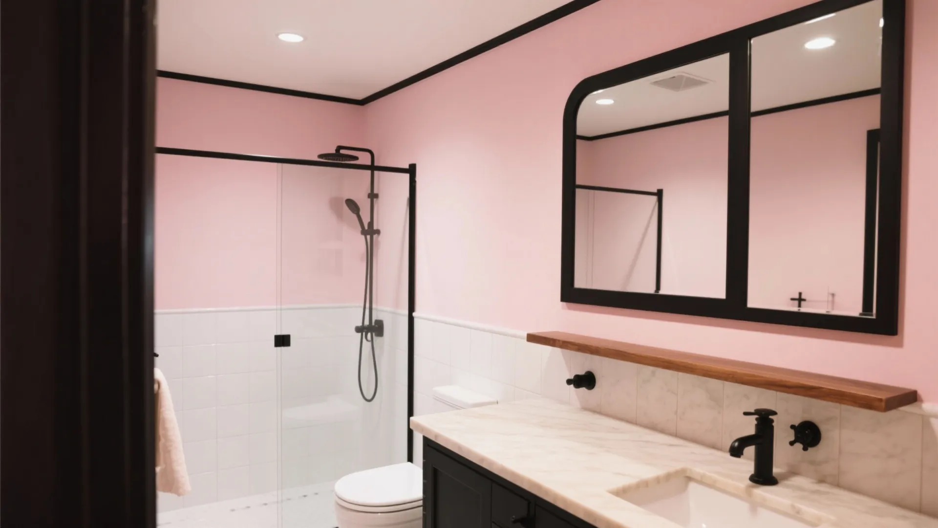 Pink Black Bathroom Decor: 5 Bold Designer Ideas: How I style pink-and-black bathrooms that feel chic, cozy, and made for small spaces