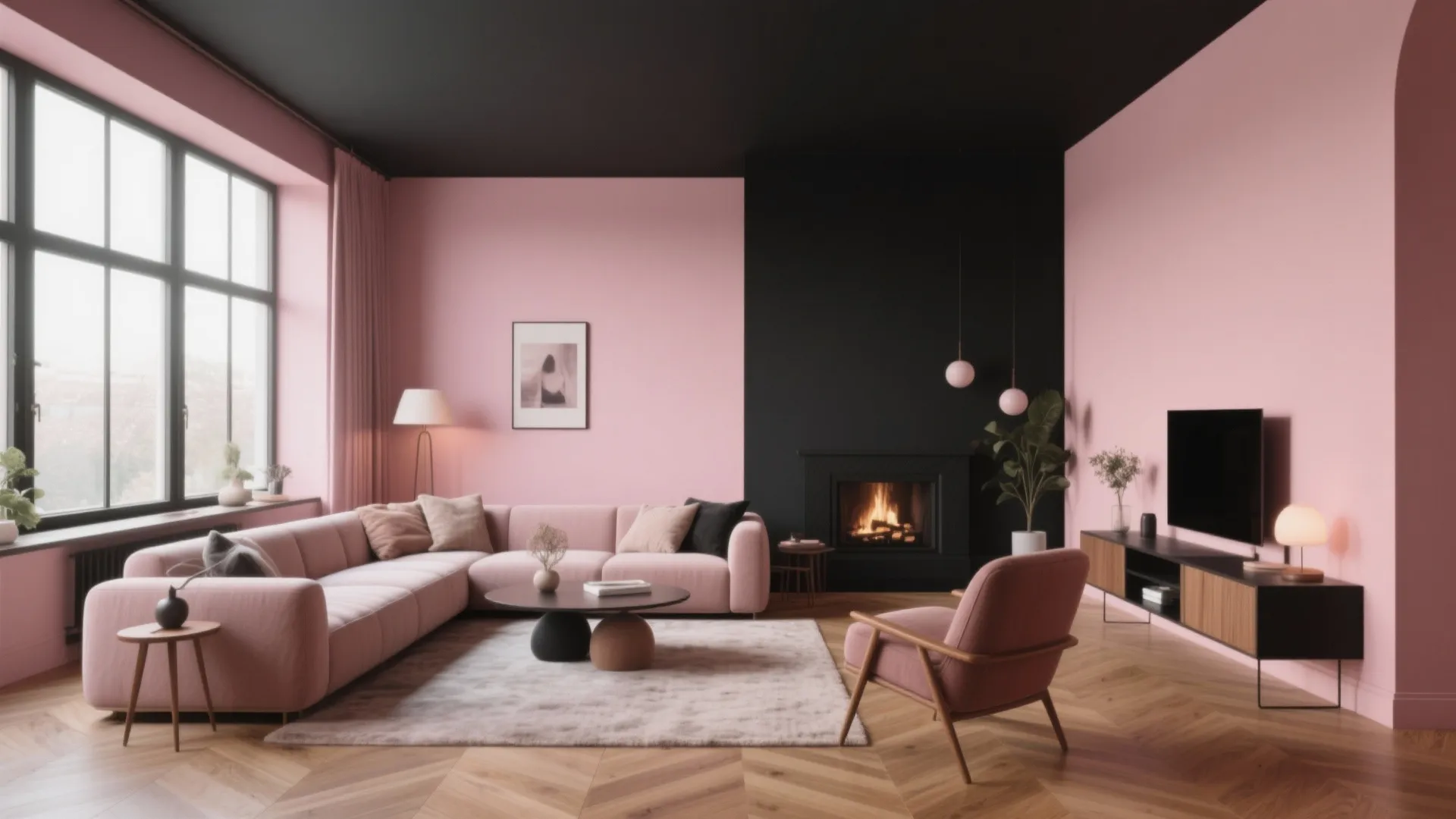 10 Pink and Black Living Room Ideas: Stylish and Creative Ways to Refresh Your Living Space with Pink and Black