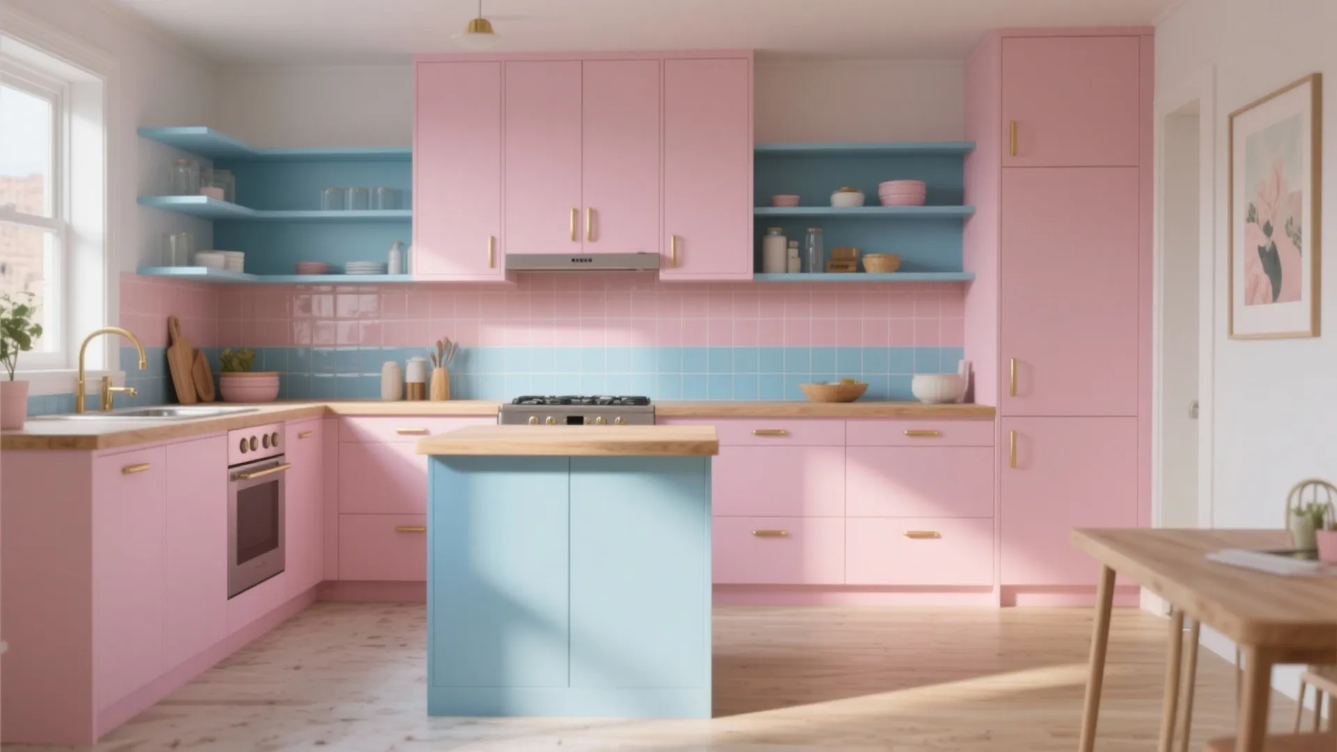 5 Pink and Blue Kitchen Ideas: Playful pink-and-blue kitchen inspirations for small spaces from a pro designer