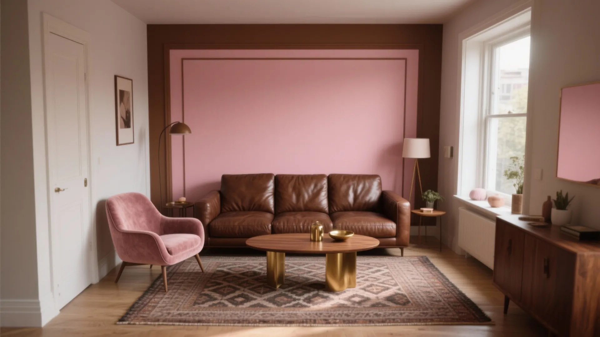 5 Pink and Brown Living Room Ideas: Chic small-space solutions combining pink and brown tones for modern homes