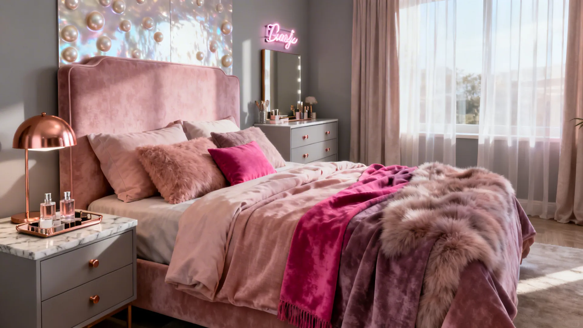 5 Pink Room Ideas Inspired by Victoria's Secret: Playful, cozy and bold pink room decor ideas I’ve used in small spaces
