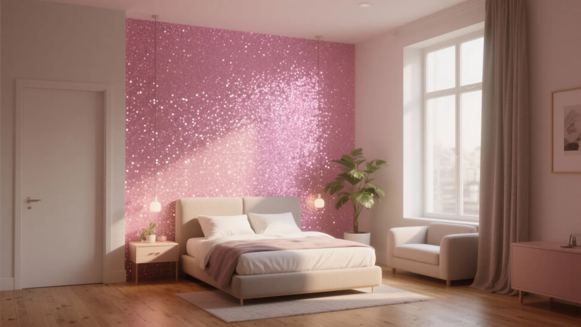 Pink Glitter Paint for Walls: 5 Sparkling Ideas: Practical, playful ways to use pink glitter paint in small spaces — from bold accents to subtle sheens.