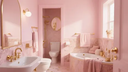 5 Chic Pink and Gold Bathroom Decor Ideas