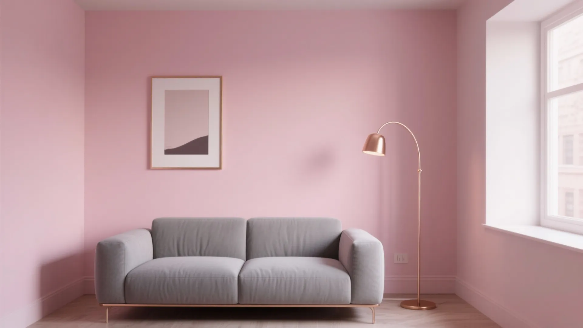 Soft Pink and Gray with Rose Gold Accents