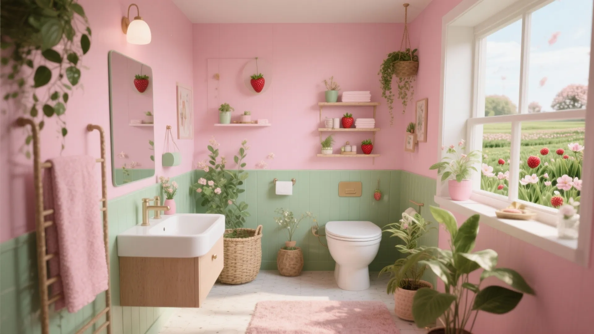 5 Pink and Green Bathroom Decor Ideas: Turn Your Bathroom Into a Stylish Retreat with Pink and Green Magic