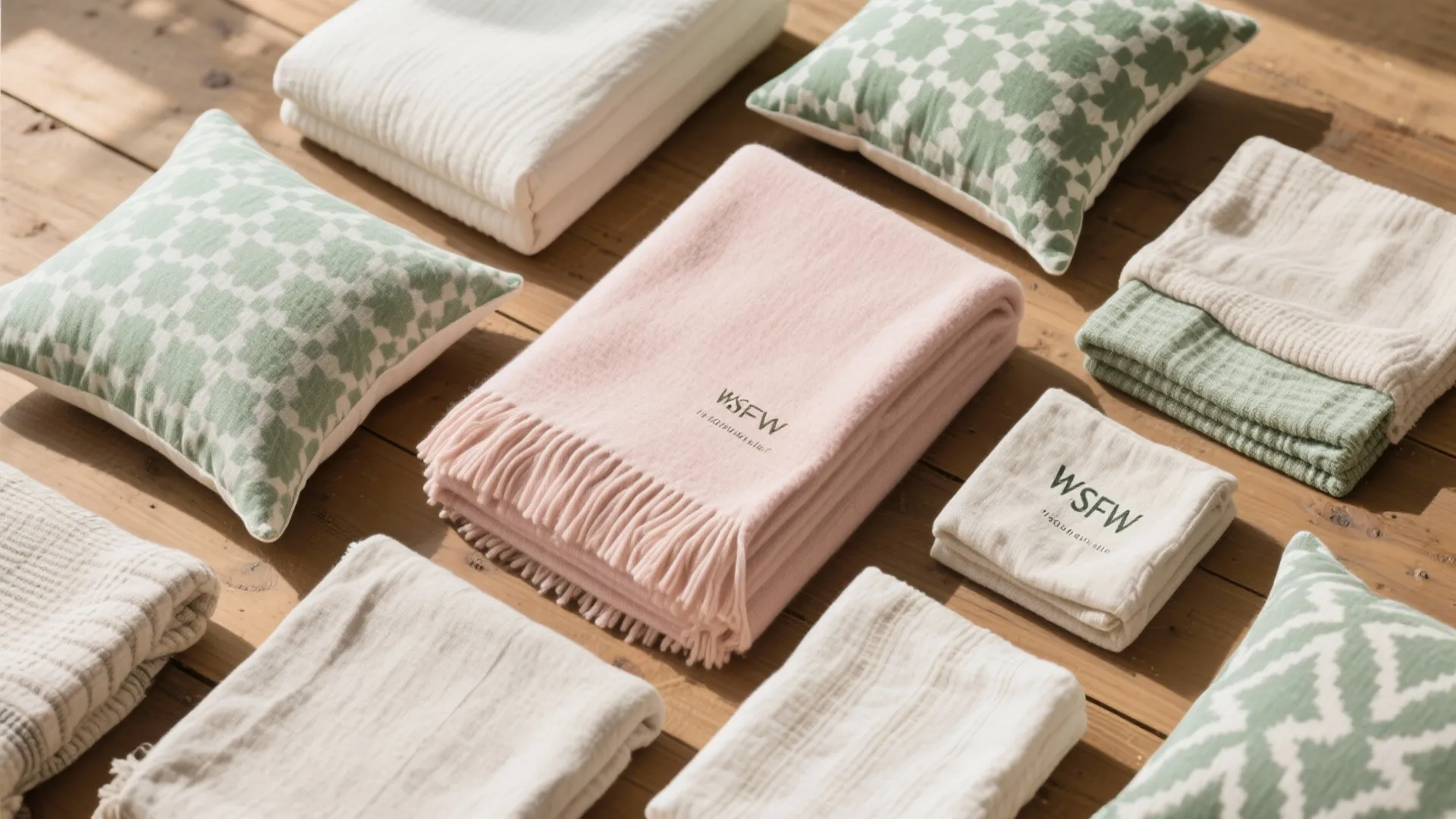 3. Layered Textiles in Mixed Hues