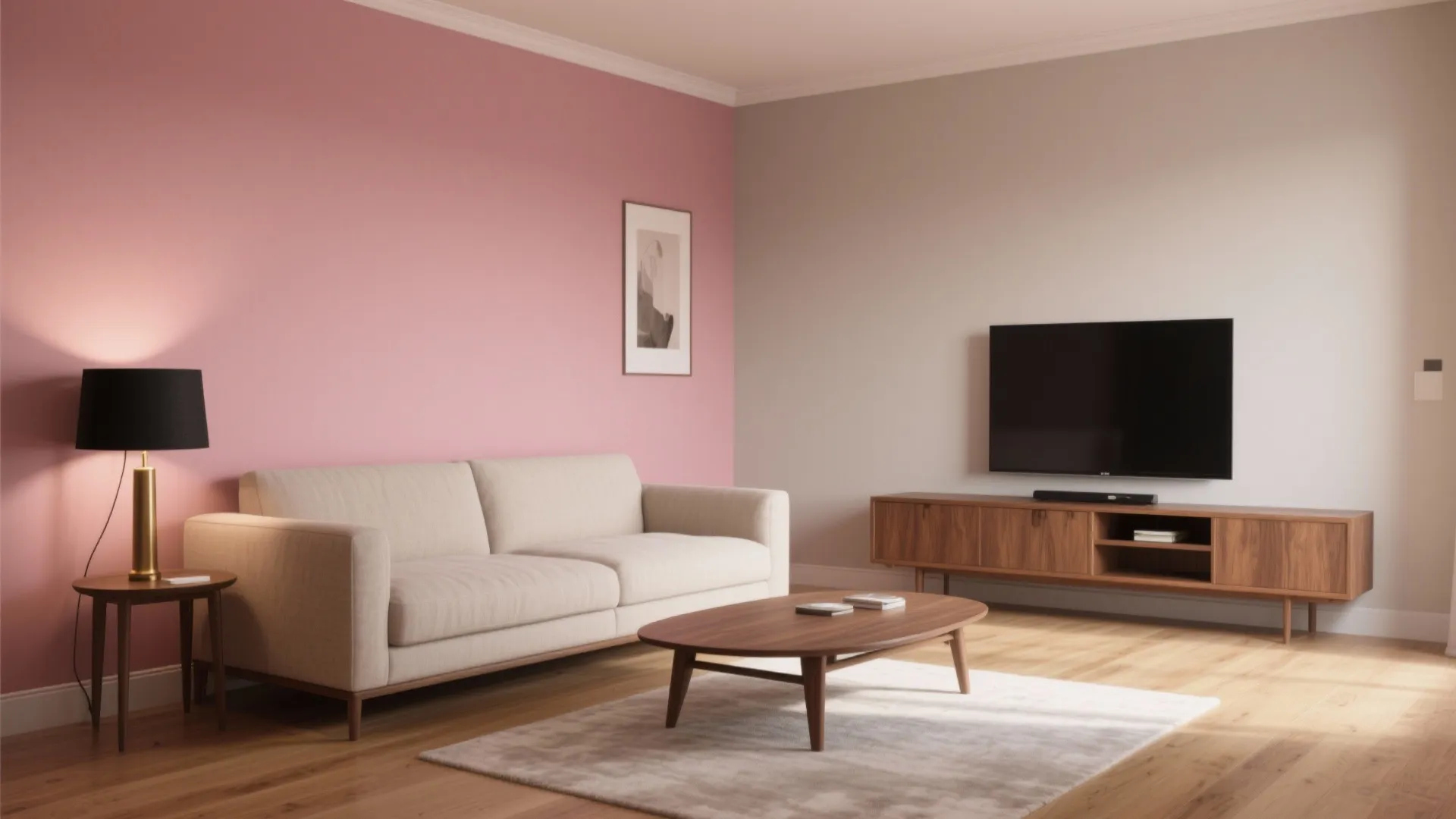 Idea 4: Pink + Greige Pairing for Balance