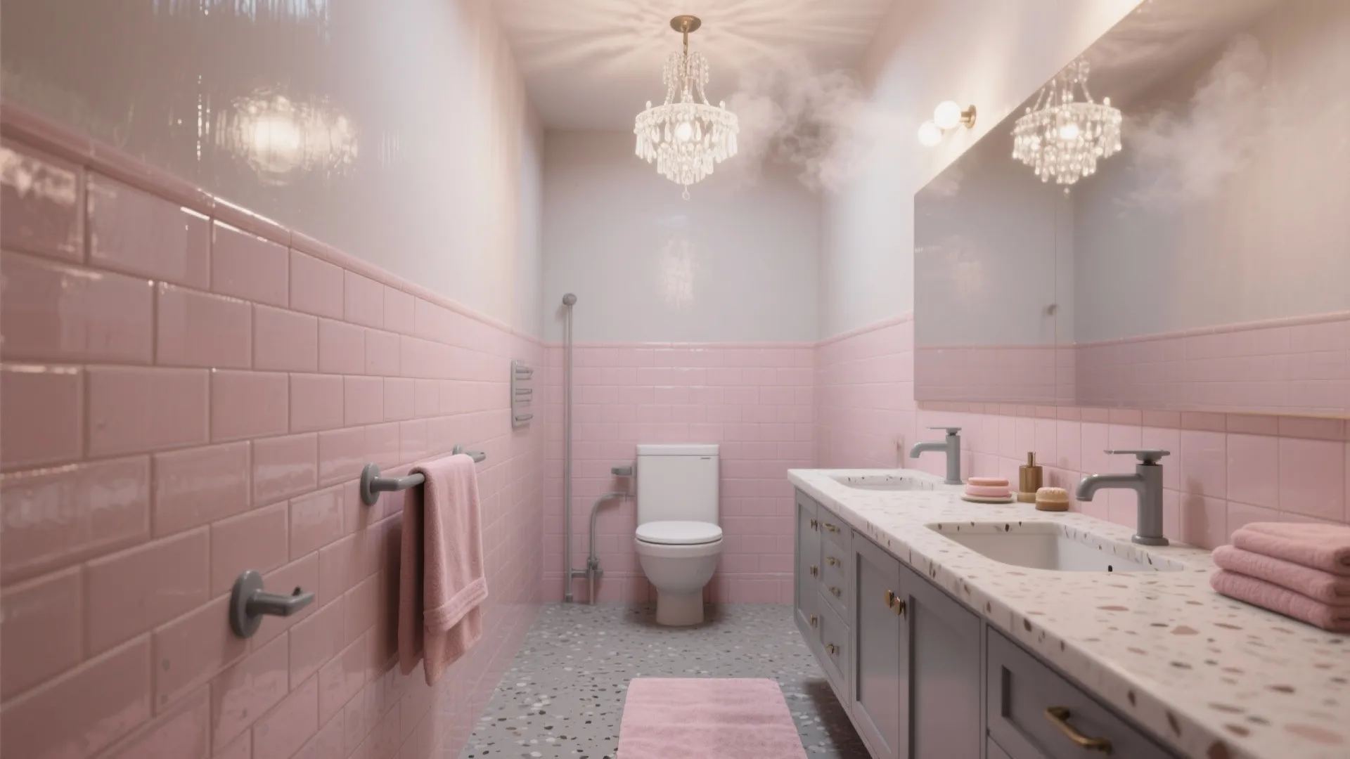 5 Pink and Grey Bathroom Ideas: Chic small-bathroom inspirations mixing pink and grey with smart layouts
