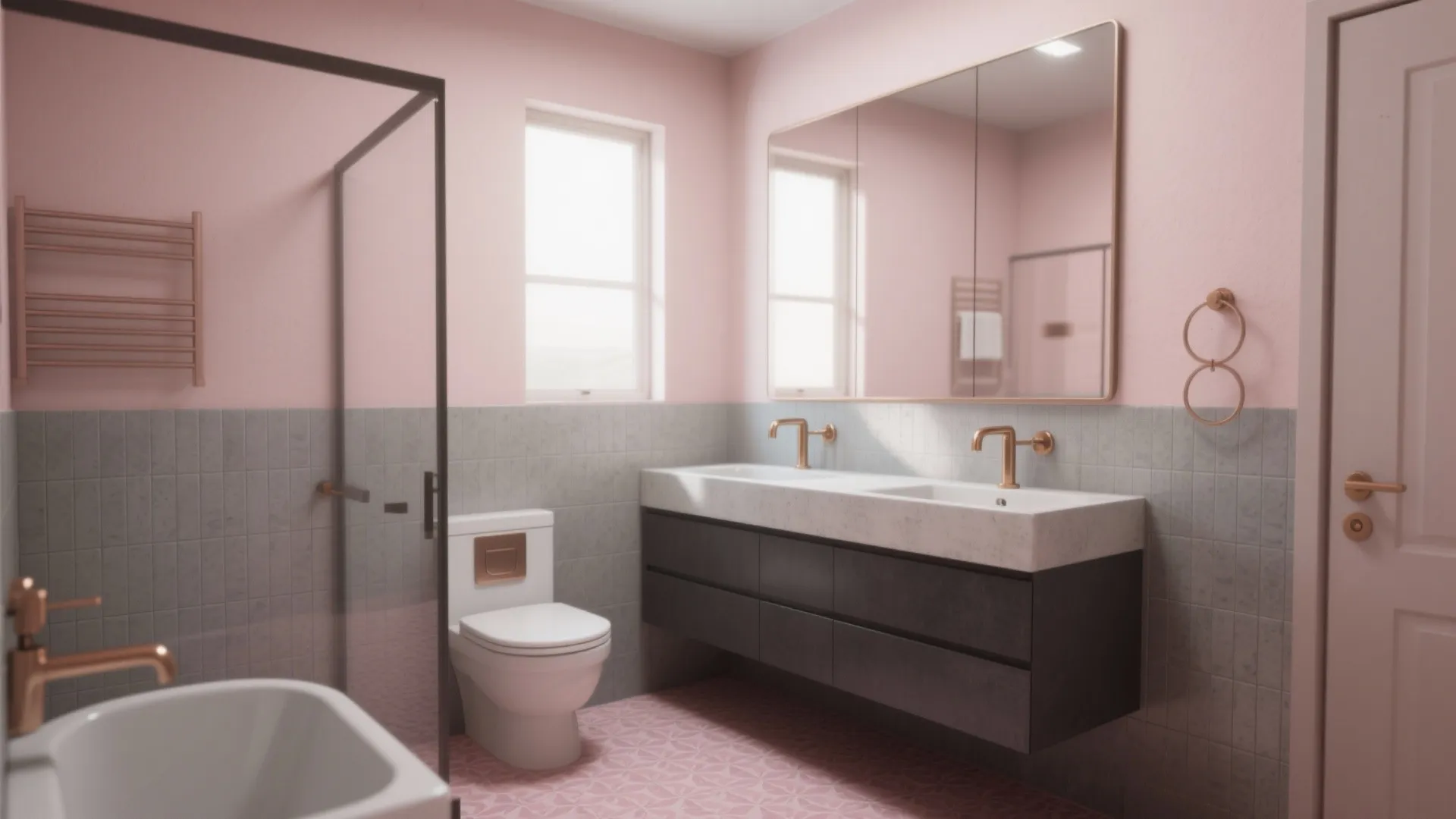 Pink and Grey Bathroom Decor: 5 Fresh Ideas: Practical pink and grey bathroom decor ideas for small spaces with budget tips and styling tricks
