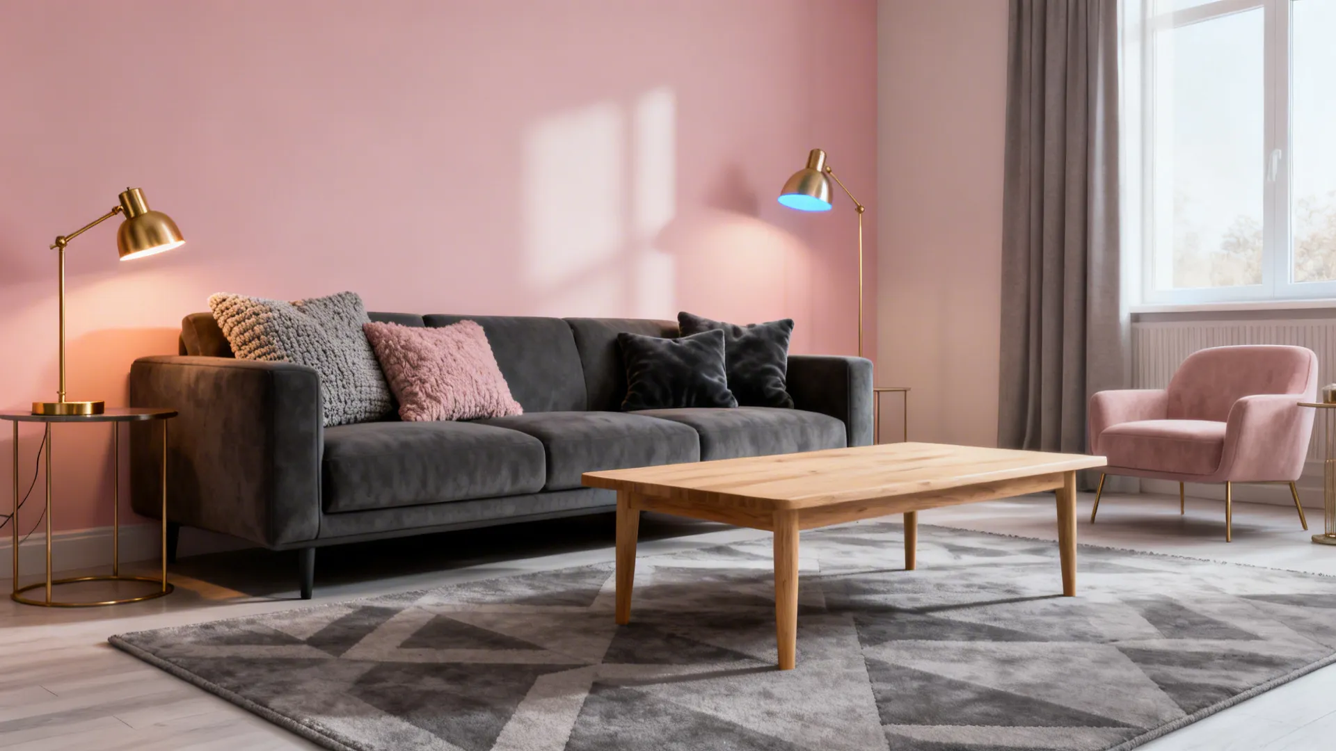 5 Pink and Grey Living Room Ideas: Creative small-space living room ideas in pink and grey from a 10+ year designer