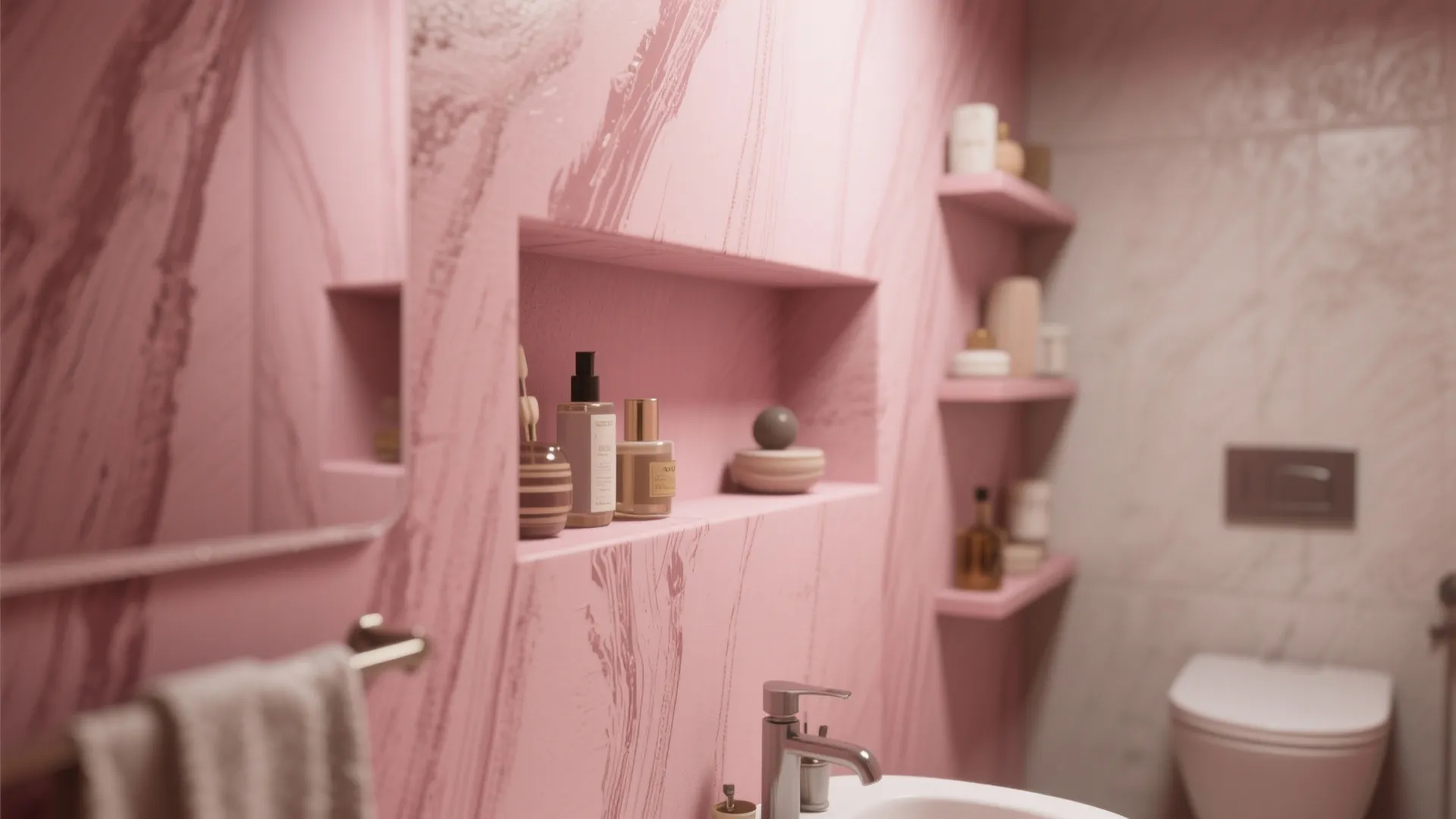 5. Pink Ceiling or Niche for Unexpected Delight