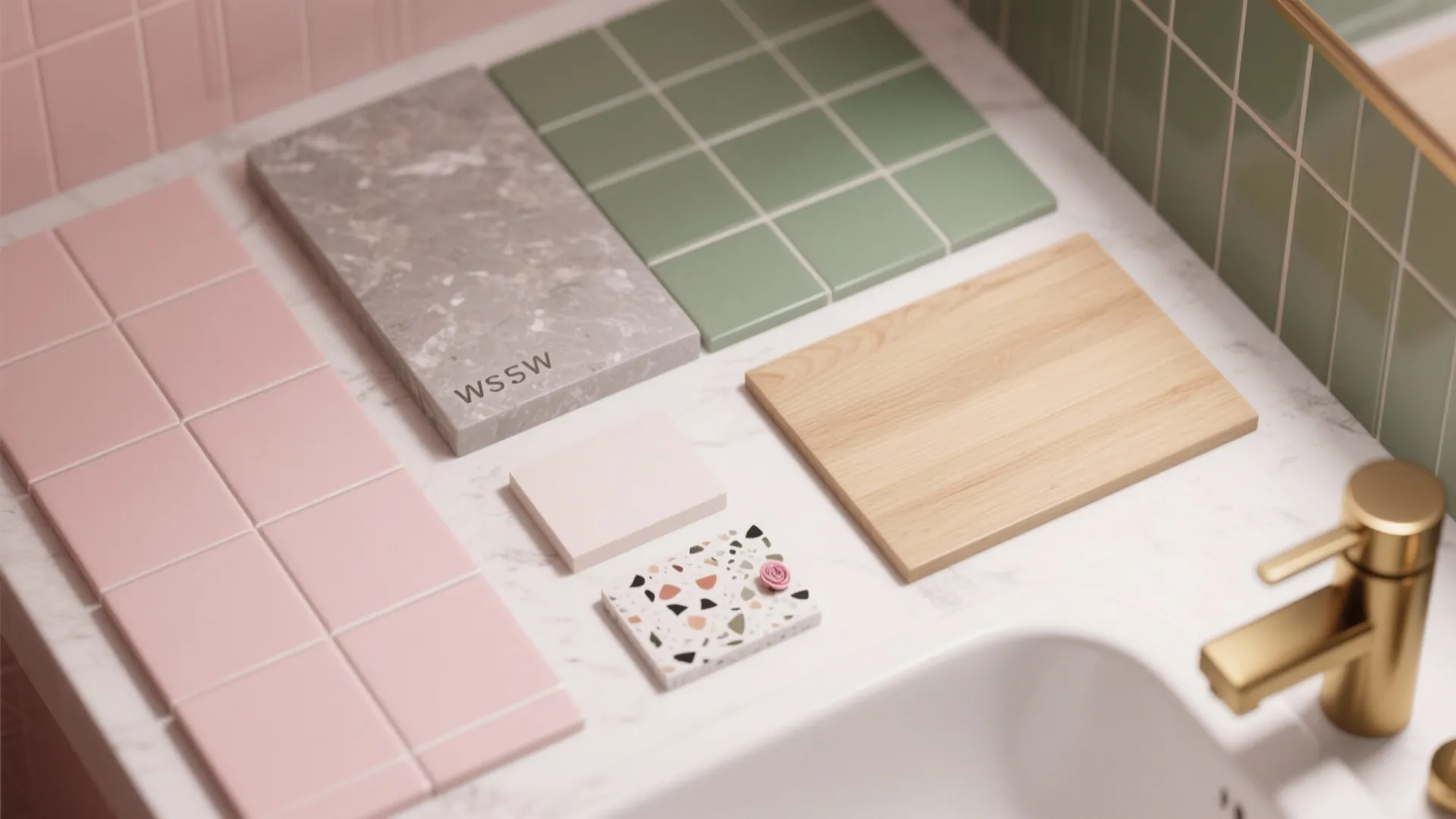 Balanced Pairings: Pink + Gray, Green, or Natural Timber