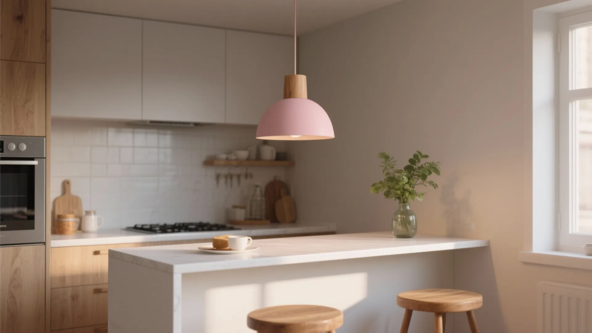5 Pink Pendant Light Ideas for Small Spaces: Charming pink pendant lights to brighten and save space — five small-space design inspirations from a pro