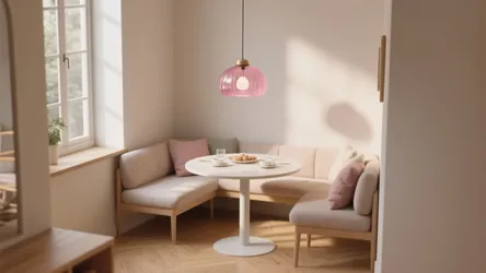 5 Pink Glass Pendant Ideas for Small Kitchens