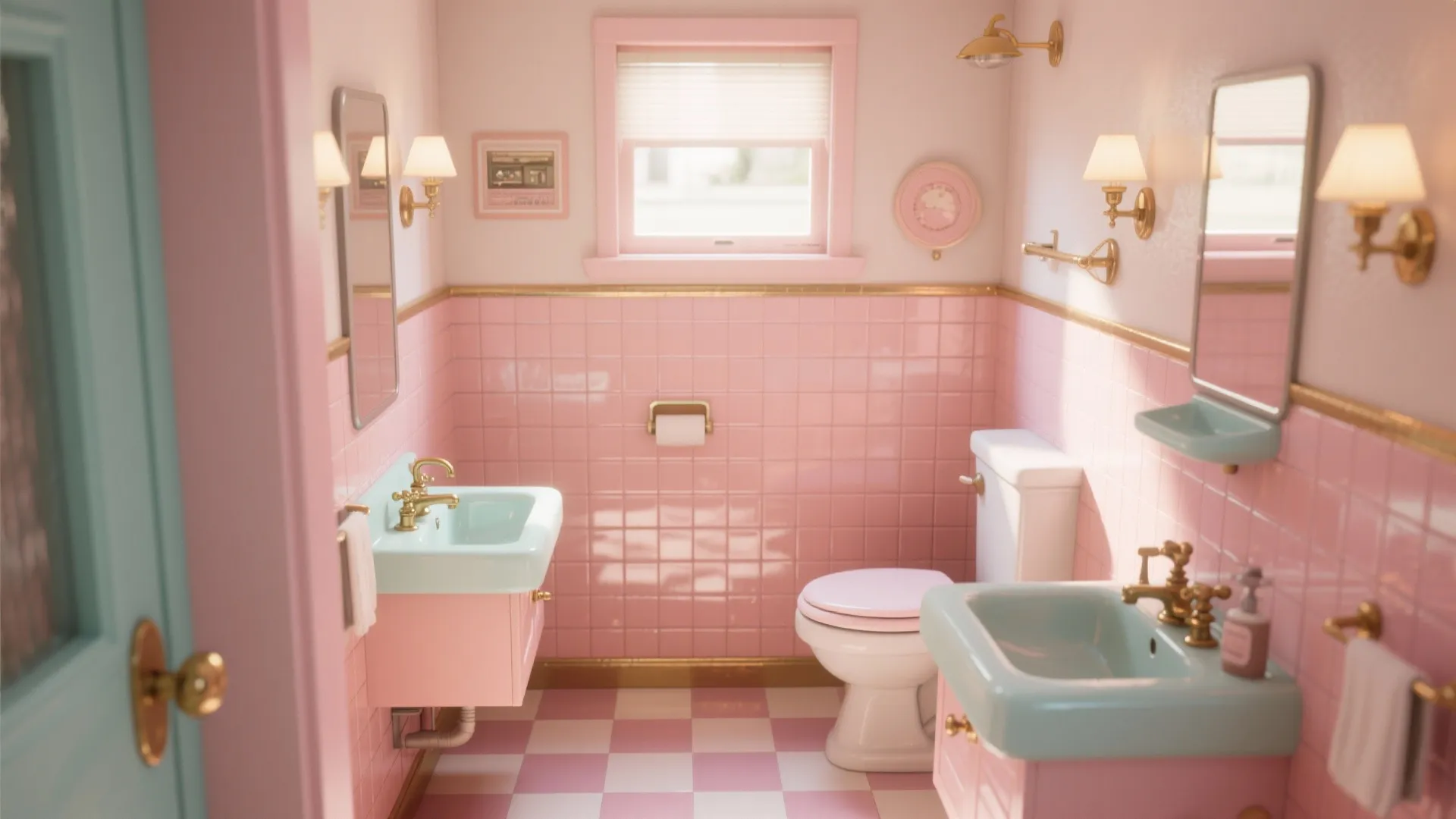 10 Pink Retro Bathroom Ideas You'll Love: Get Inspired by My Favorite Pink Retro Bathroom Designs for Small Spaces