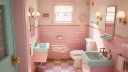 10 Pink Retro Bathroom Ideas You'll Love