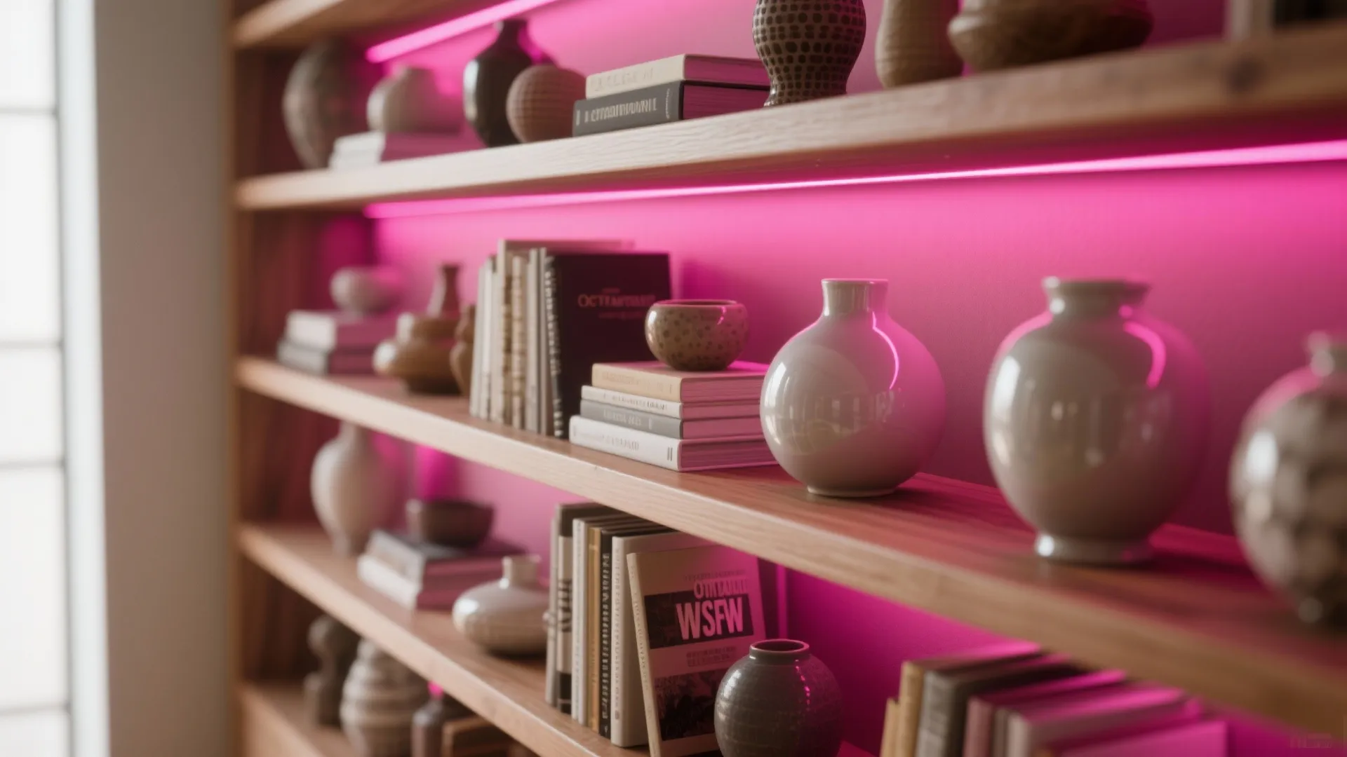 4. Highlight shelving and display niches