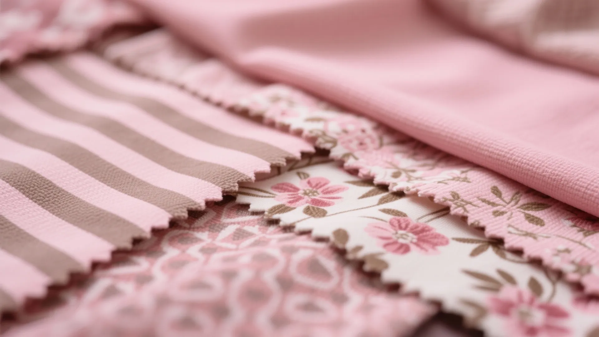 4. Pink and Taupe Pattern Mix