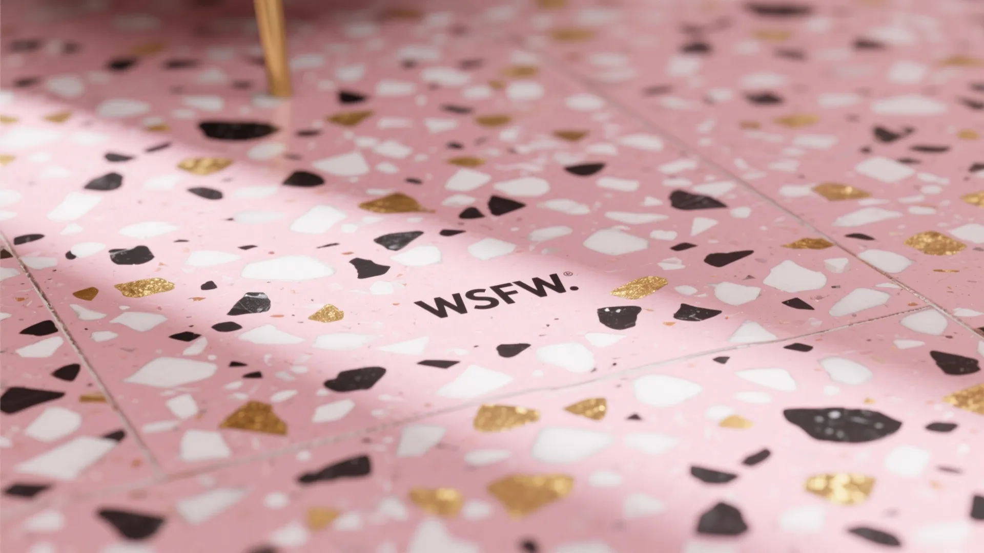 5. Pink Terrazzo Flooring
