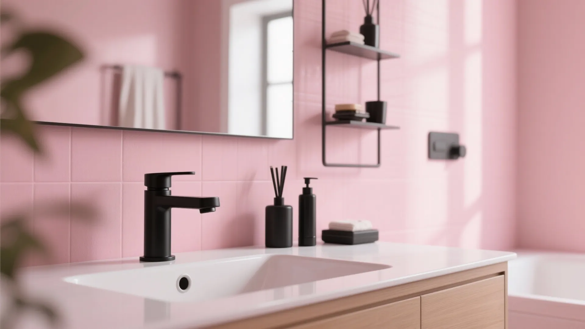 1. Start With a Pink Statement Wall