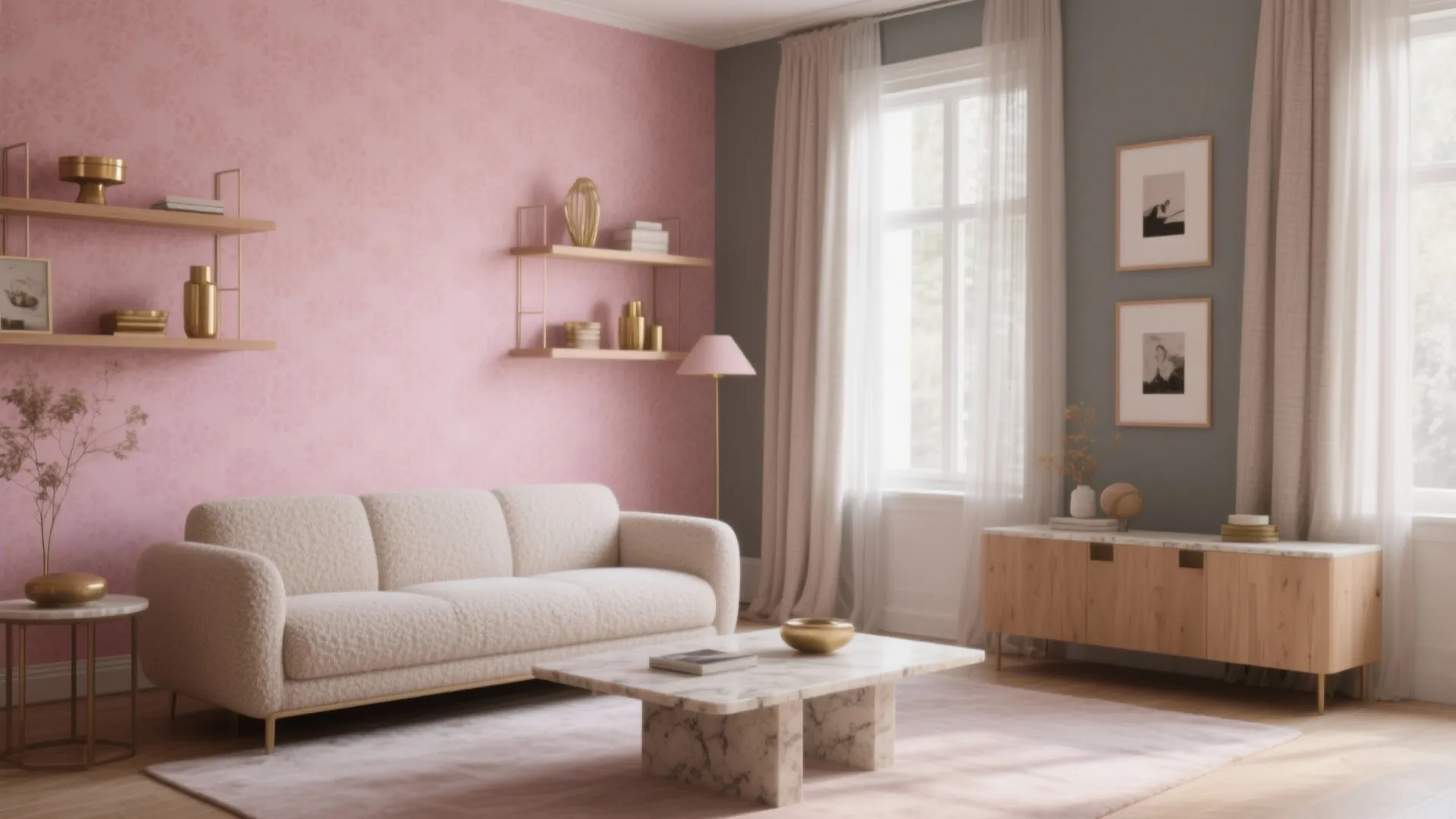 Pink Room Wallpaper Ideas: Transform Your Space with Style: 1 Minute to Refresh Any Room with Chic Pink Wallpaper