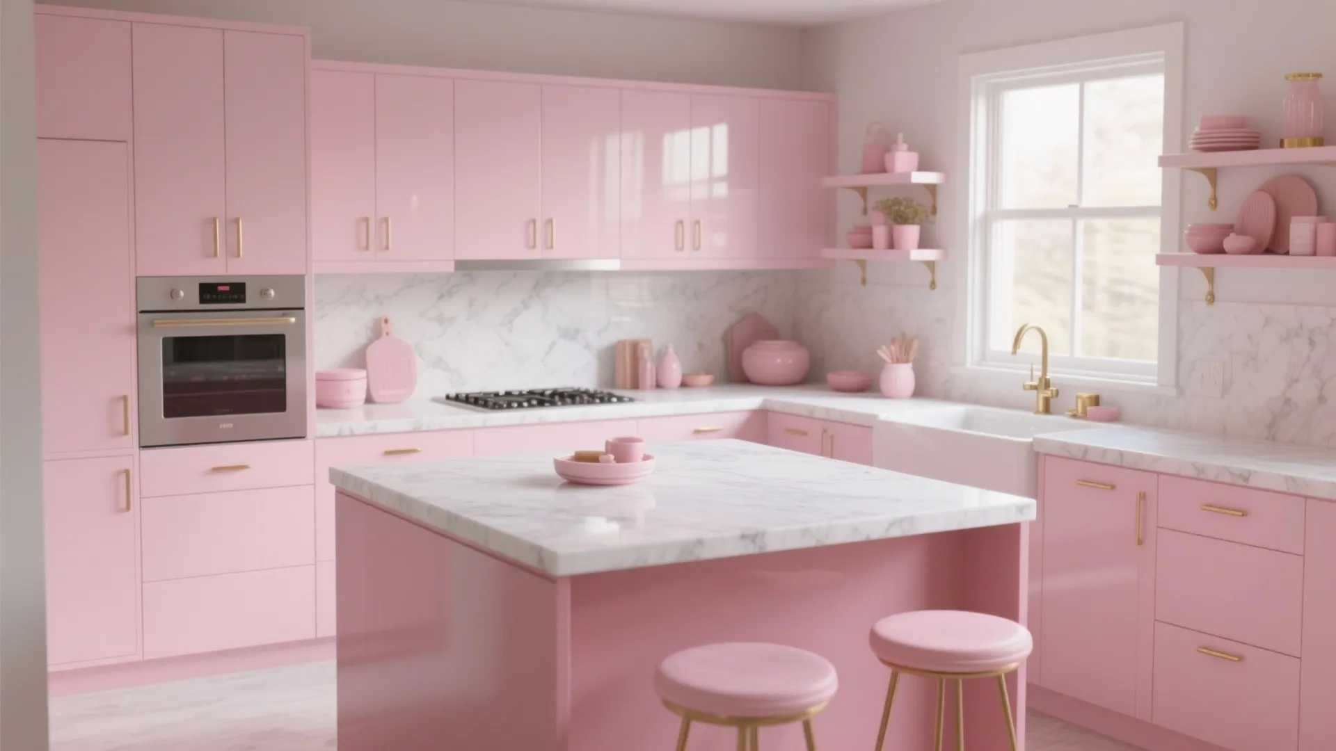 5 Pink and White Kitchen Ideas: Chic small-space pink and white kitchen inspirations I’ve used on real projects