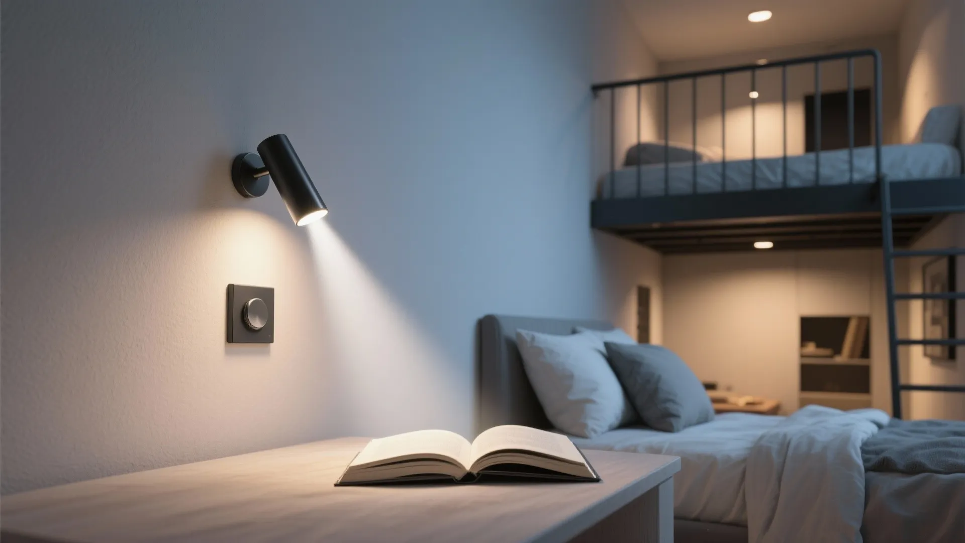 Pinpoint Beam Sconces with Backplate Dimmers