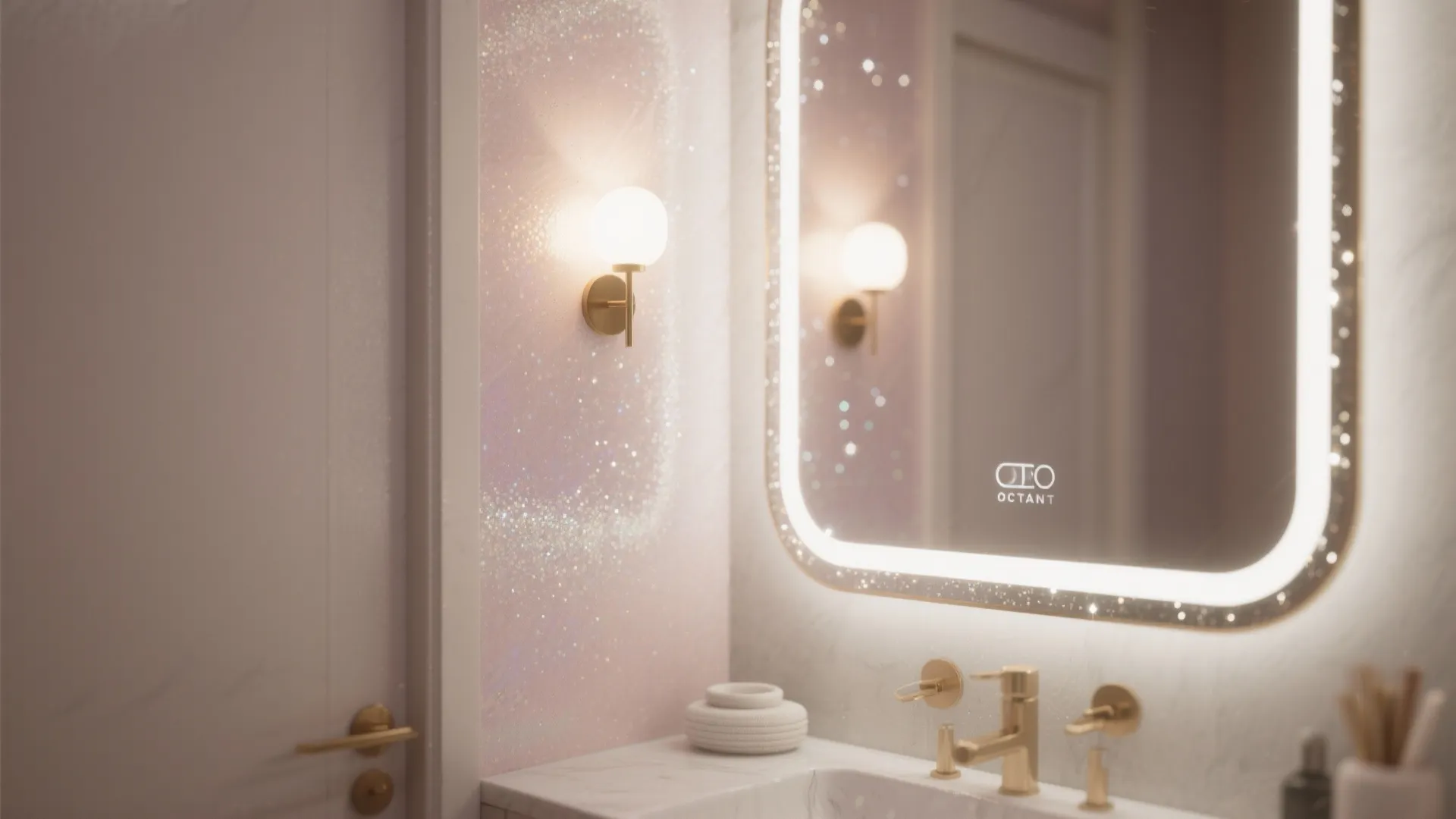 5. Subtle color wash with pinpoint sparkle