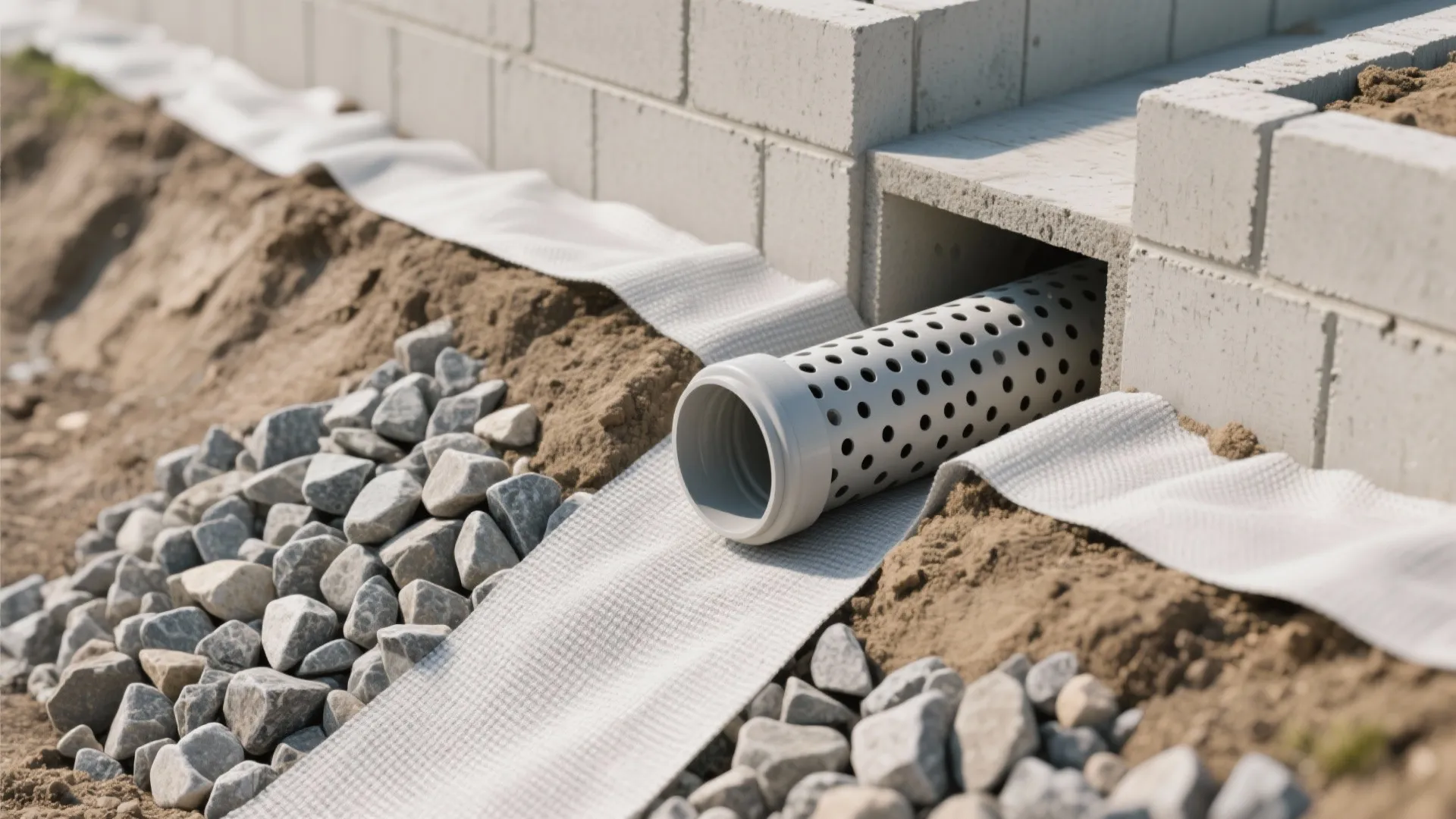 Gravel Backfill + Perforated Pipe: The Workhorse Drain