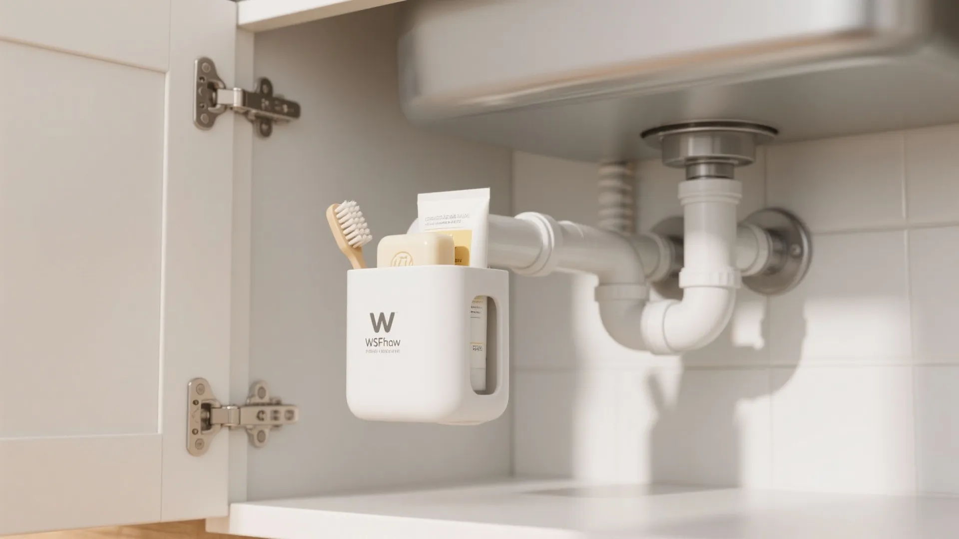 6. Pipe-Hugging Caddies