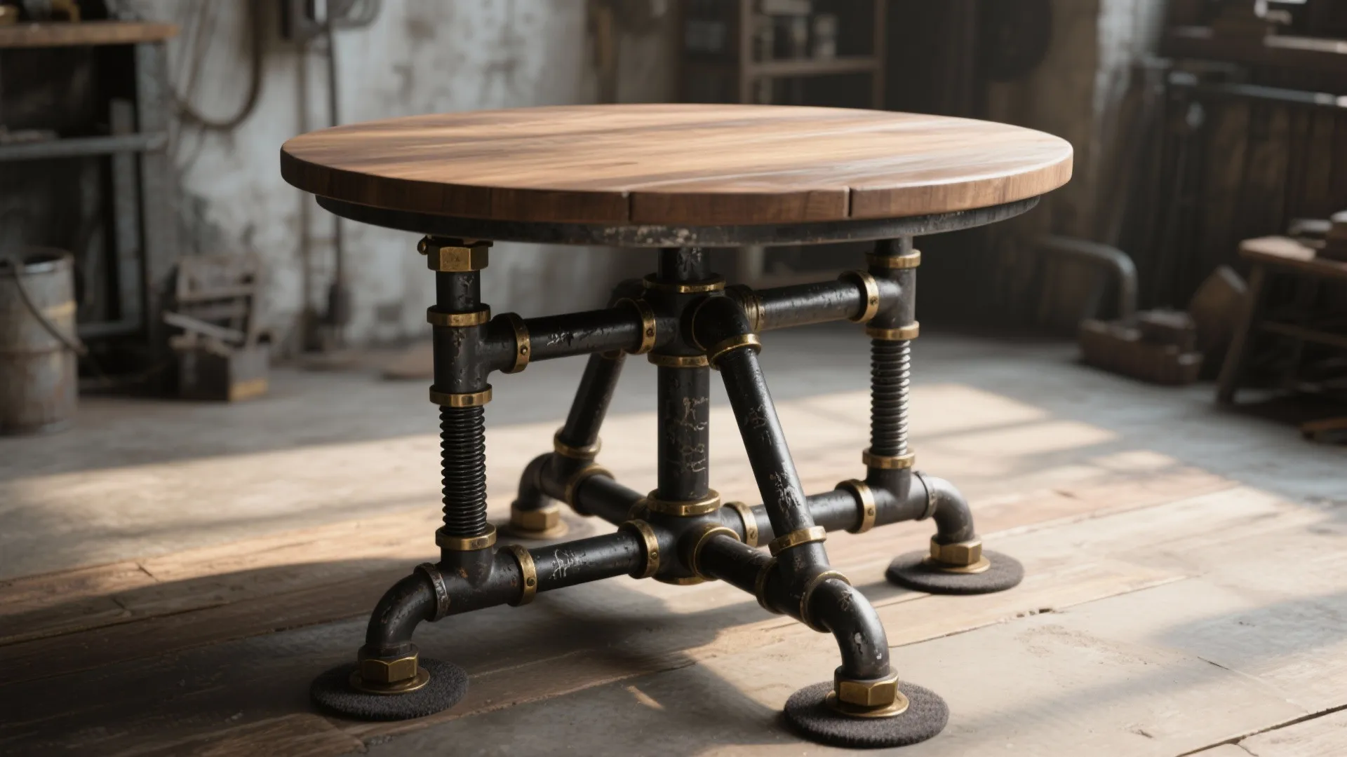 3. Industrial Pipe Tripod (robust and adjustable)