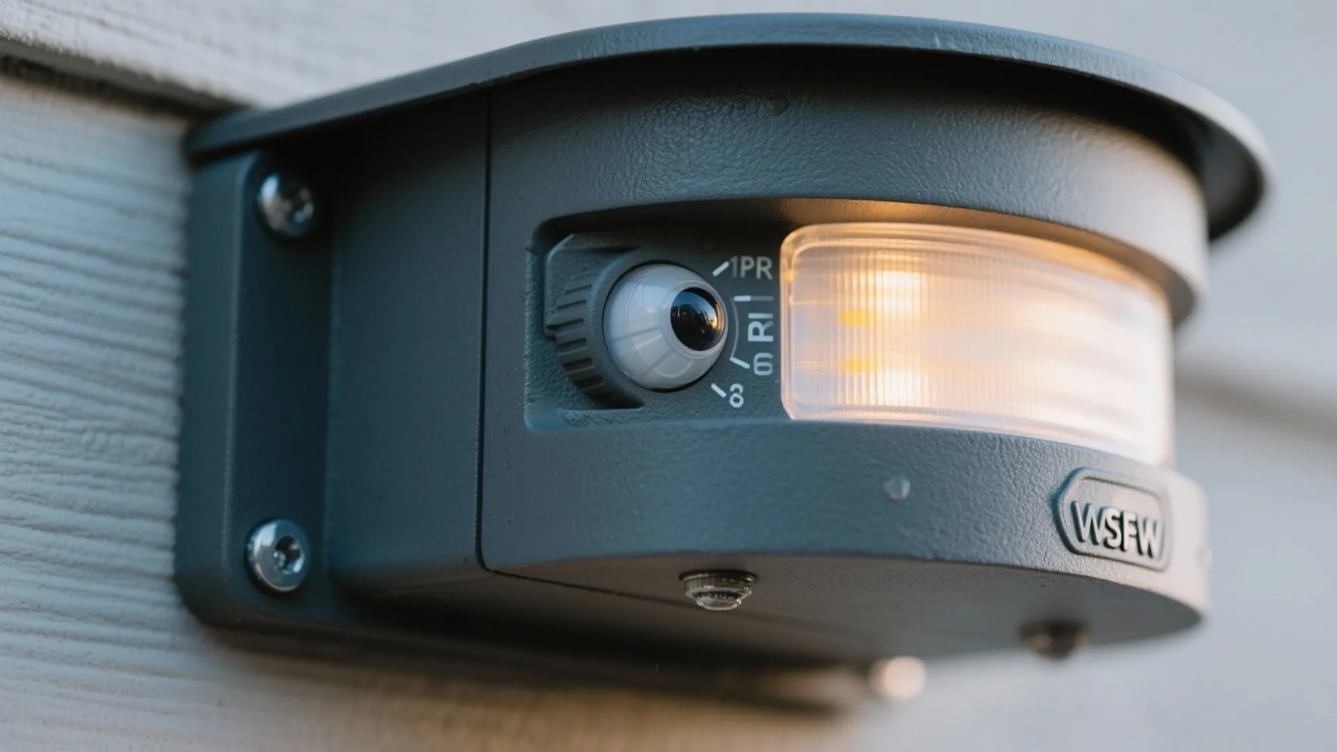 Motion-sensor safety lights with warm color temperature