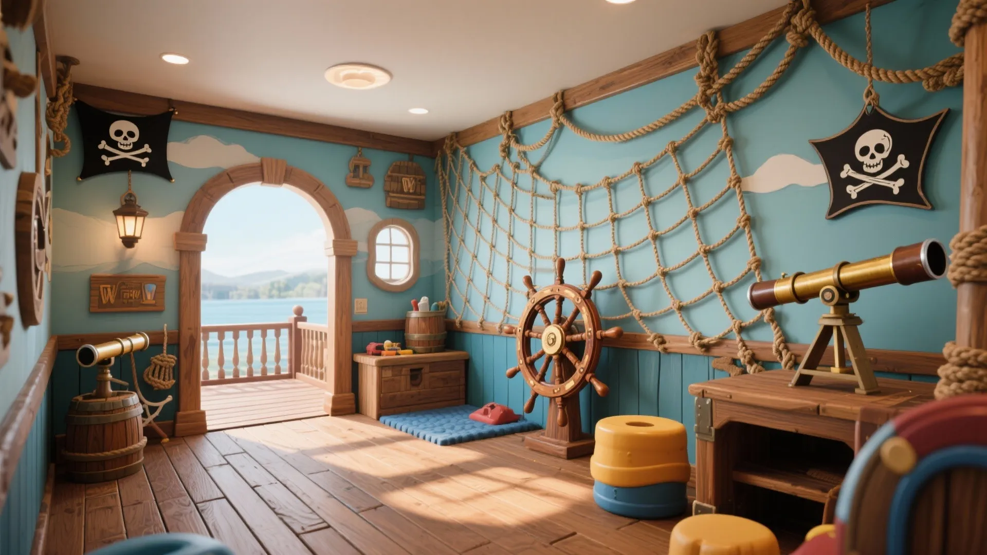 5. Pirate Ship Playroom