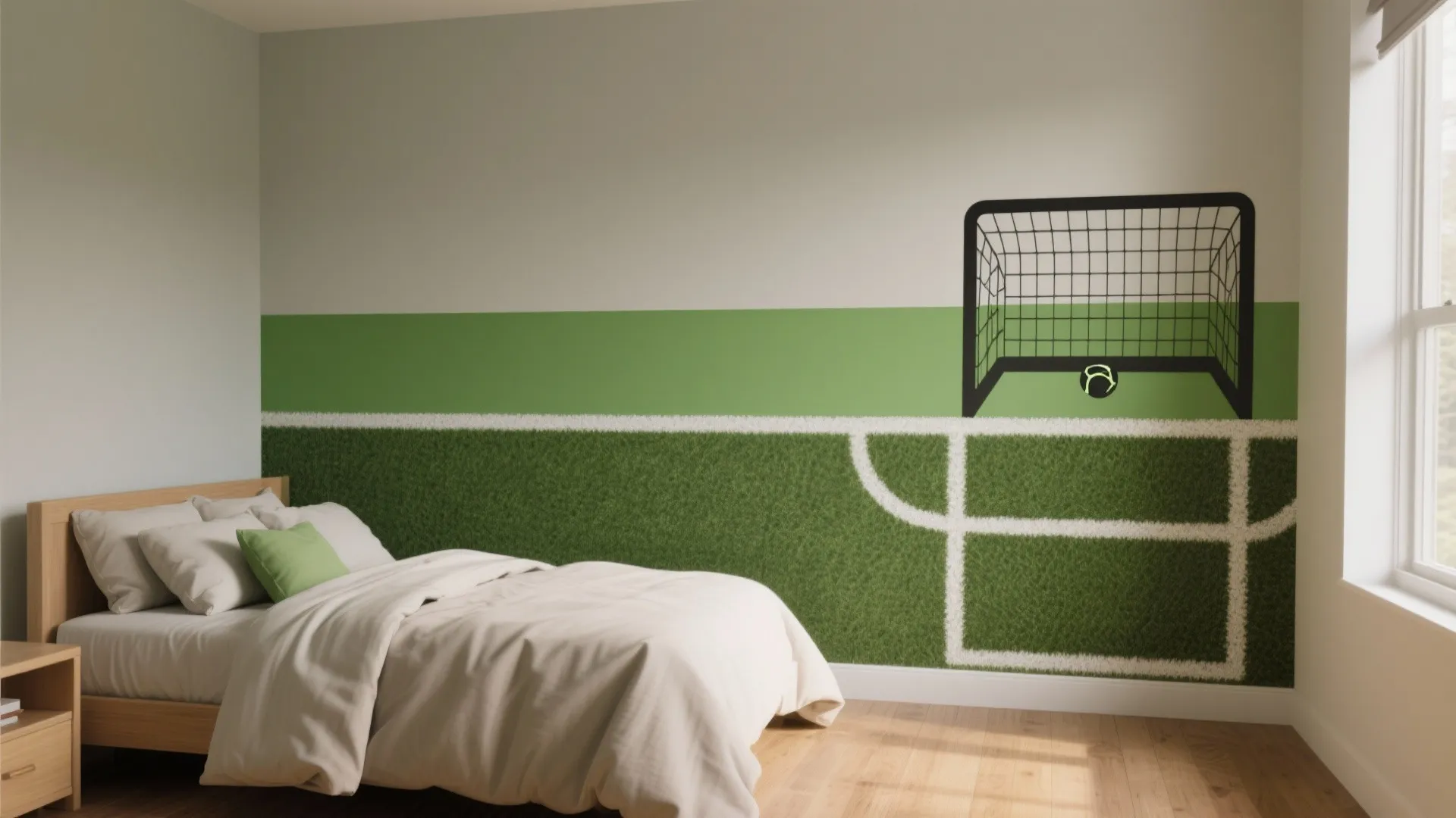 1. Pitch-Strip Accent Wall