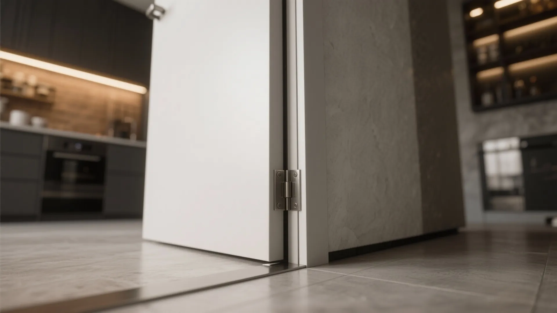 4. Narrow-Profile Pivot Doors