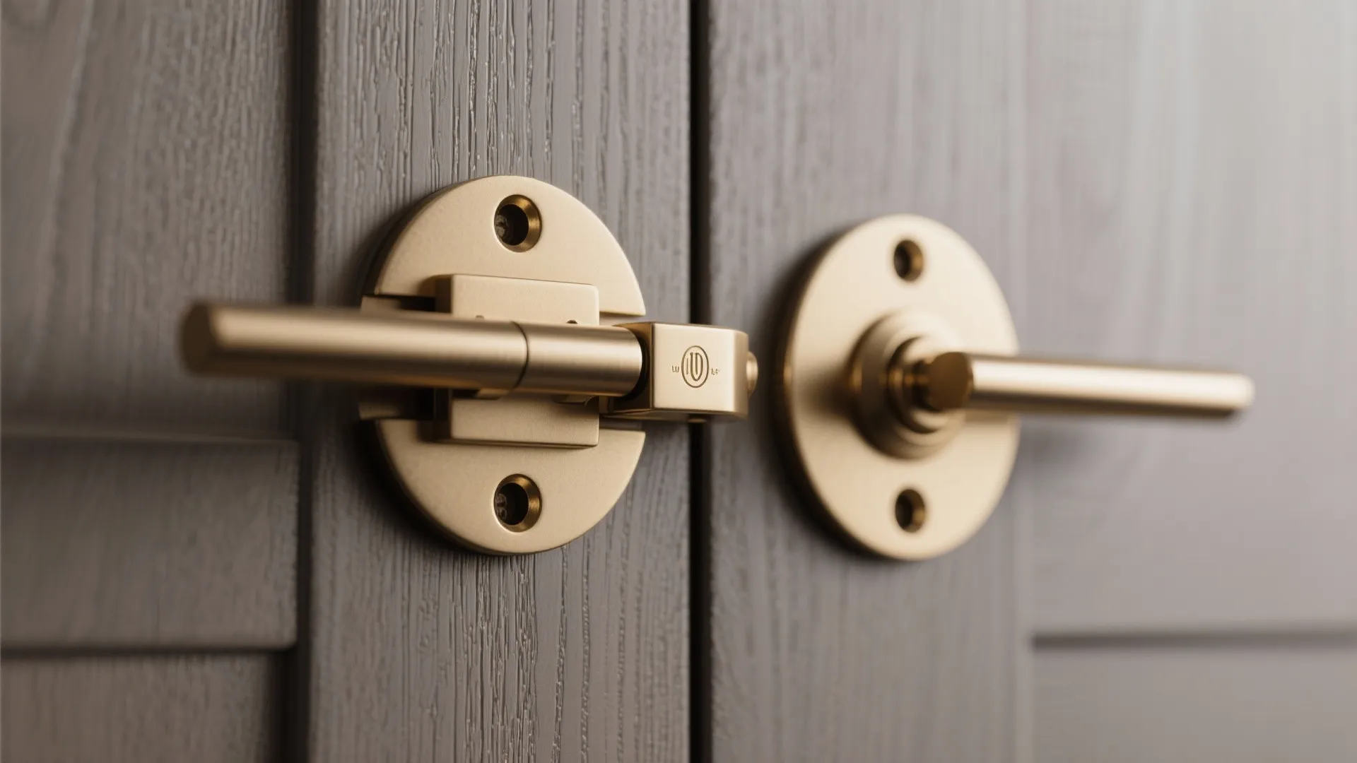 Pivot Doors with Statement Hardware