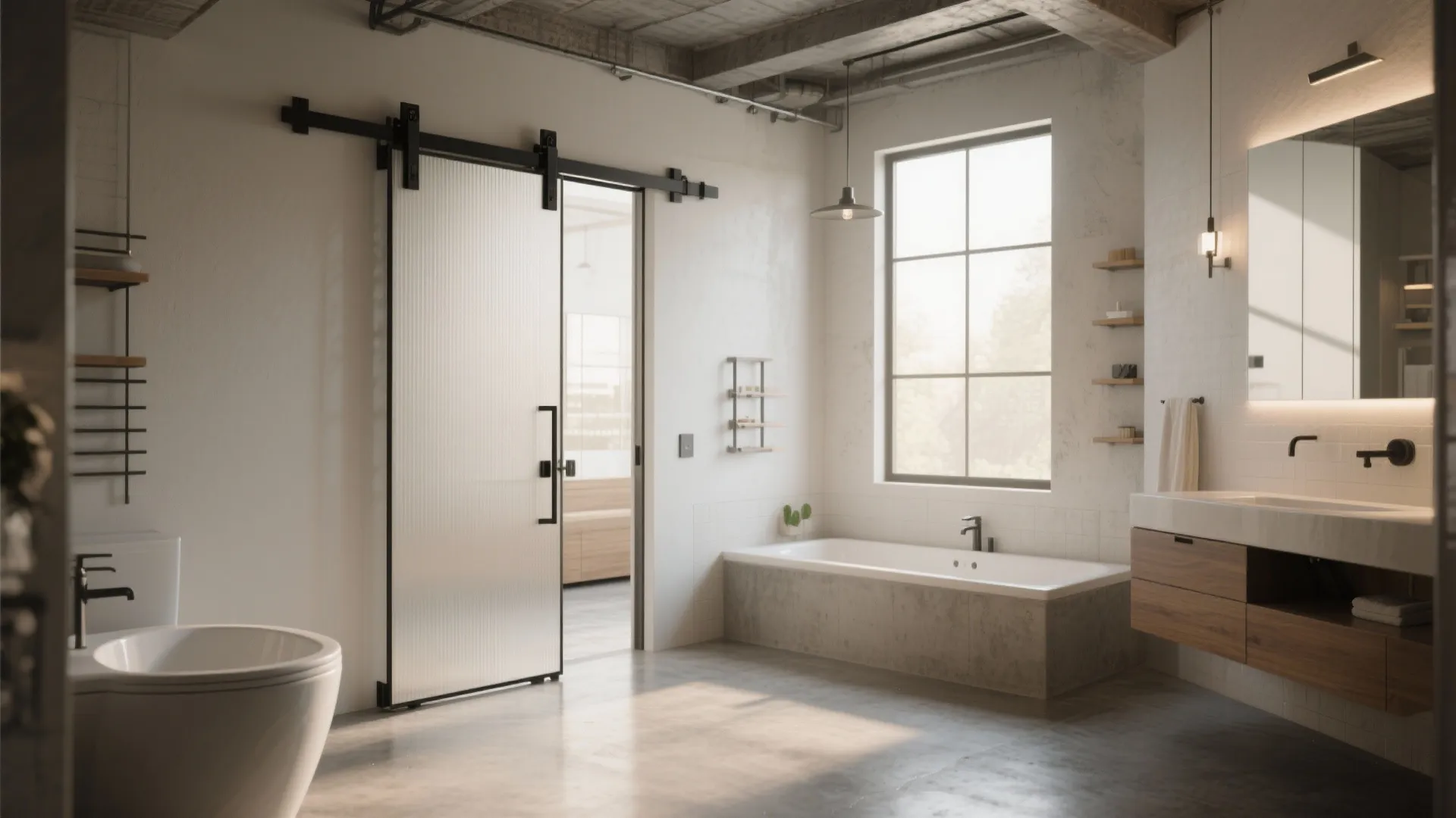 2. Pivot hinges to save floor space