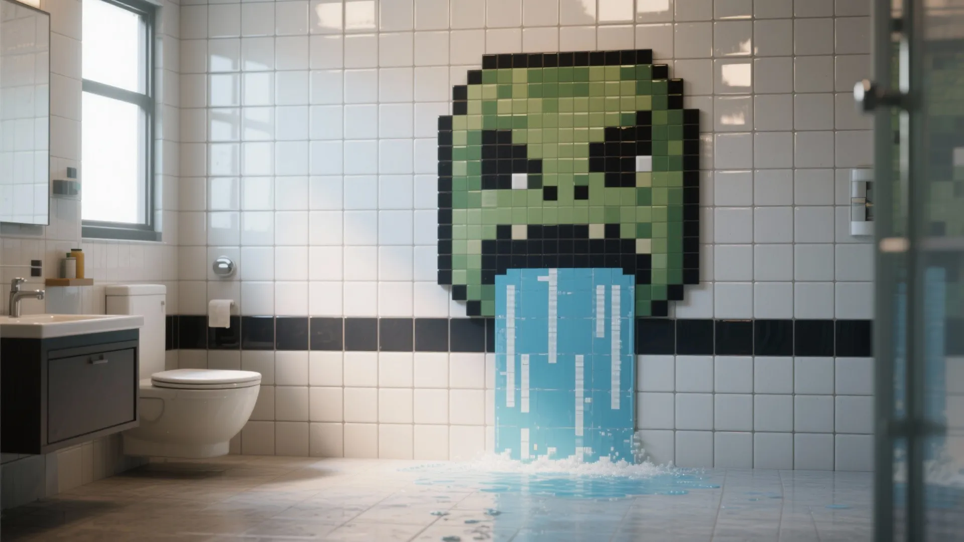 1. Pixel Art Tile Walls