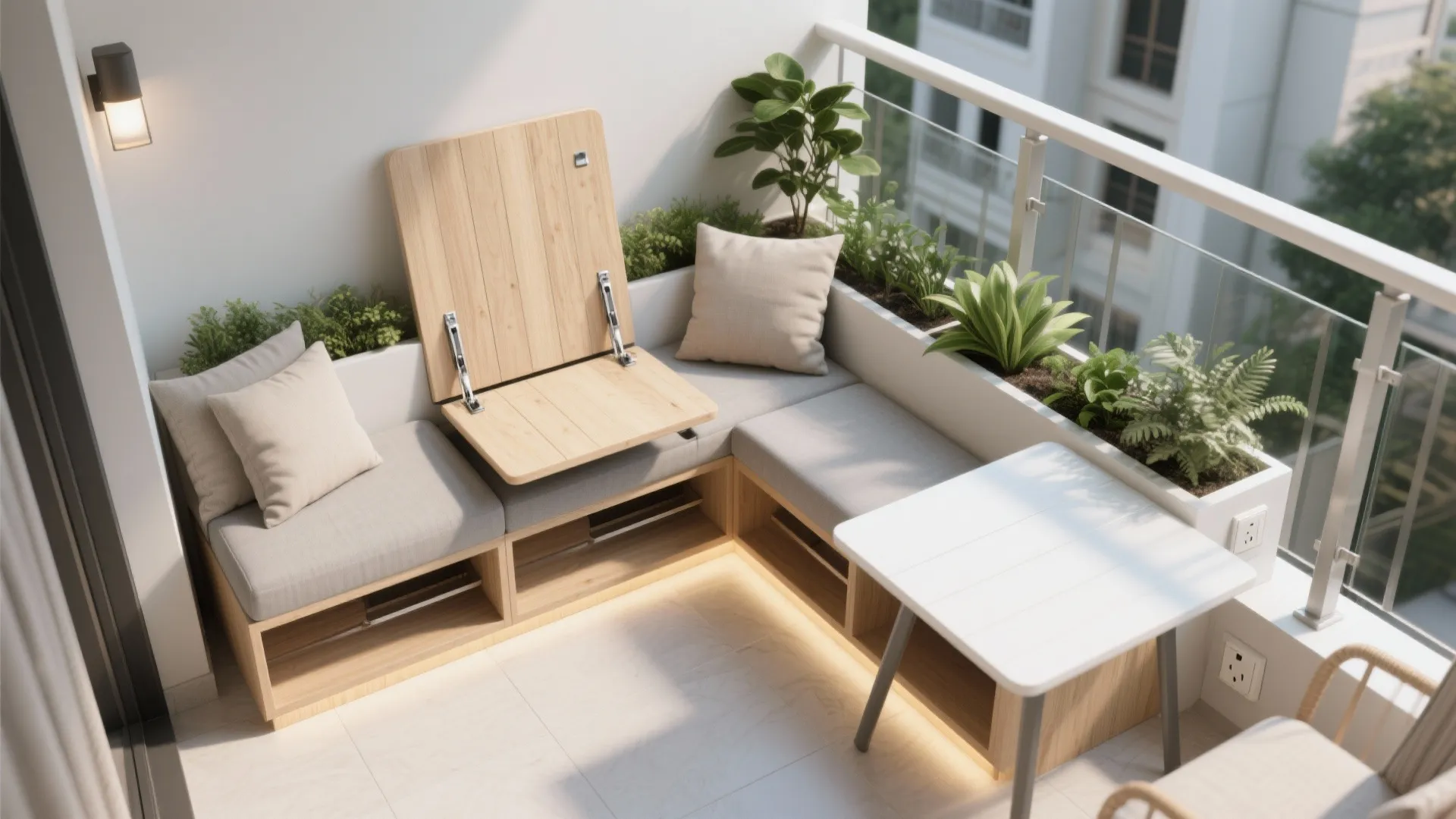 Compact Seating That Hides Storage
