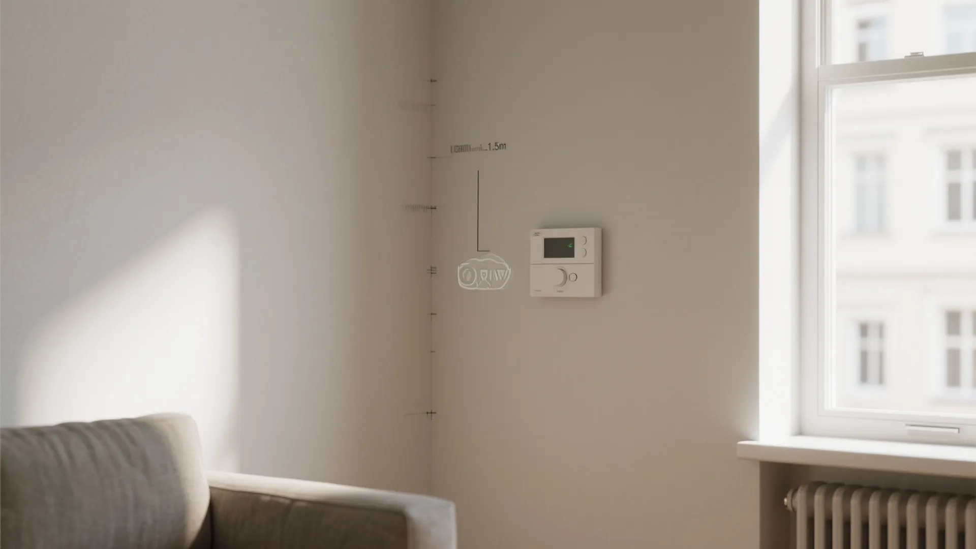 1. Place the thermostat where the room actually lives