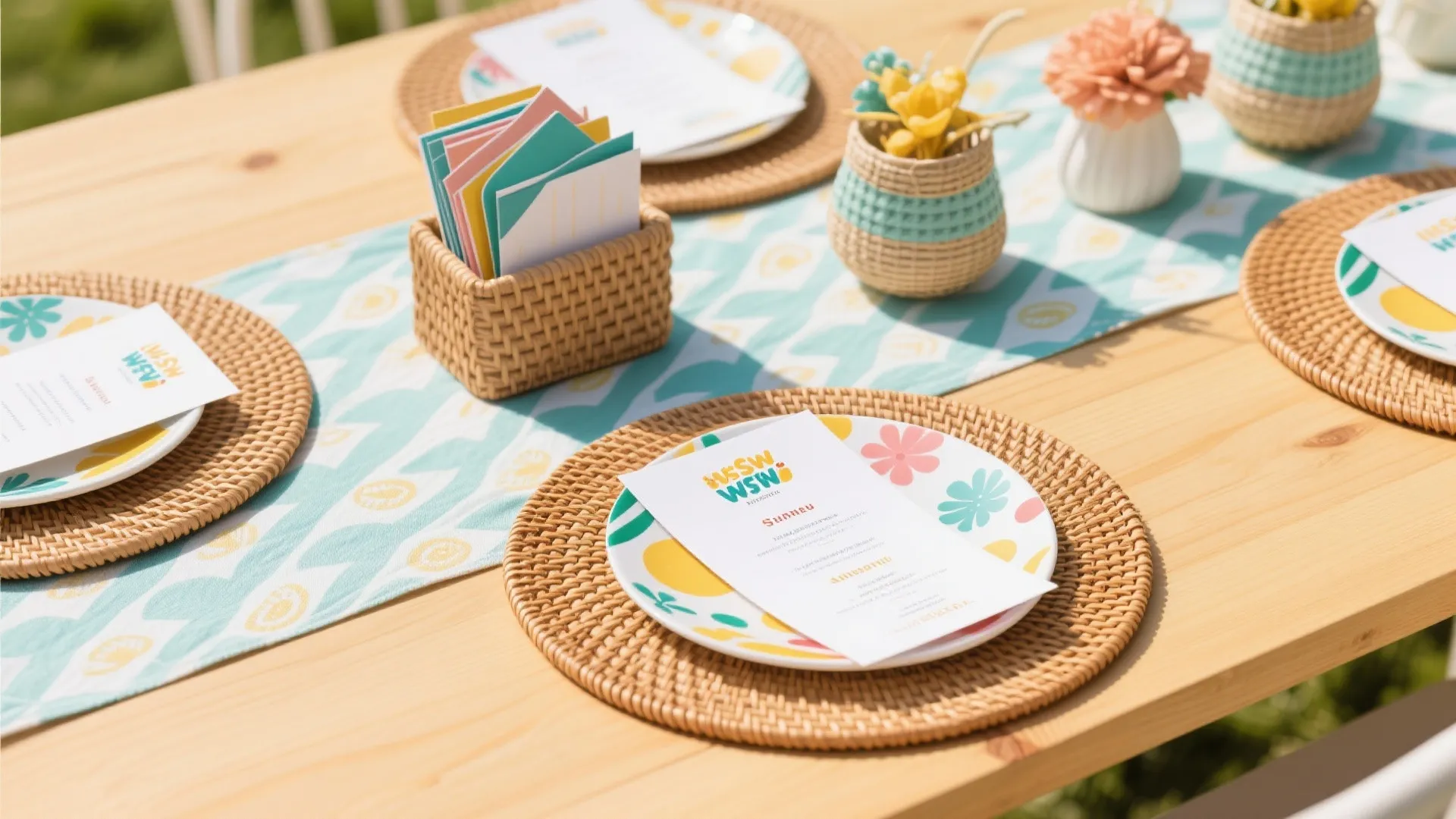 5. Themed Placemats + Playful Menus